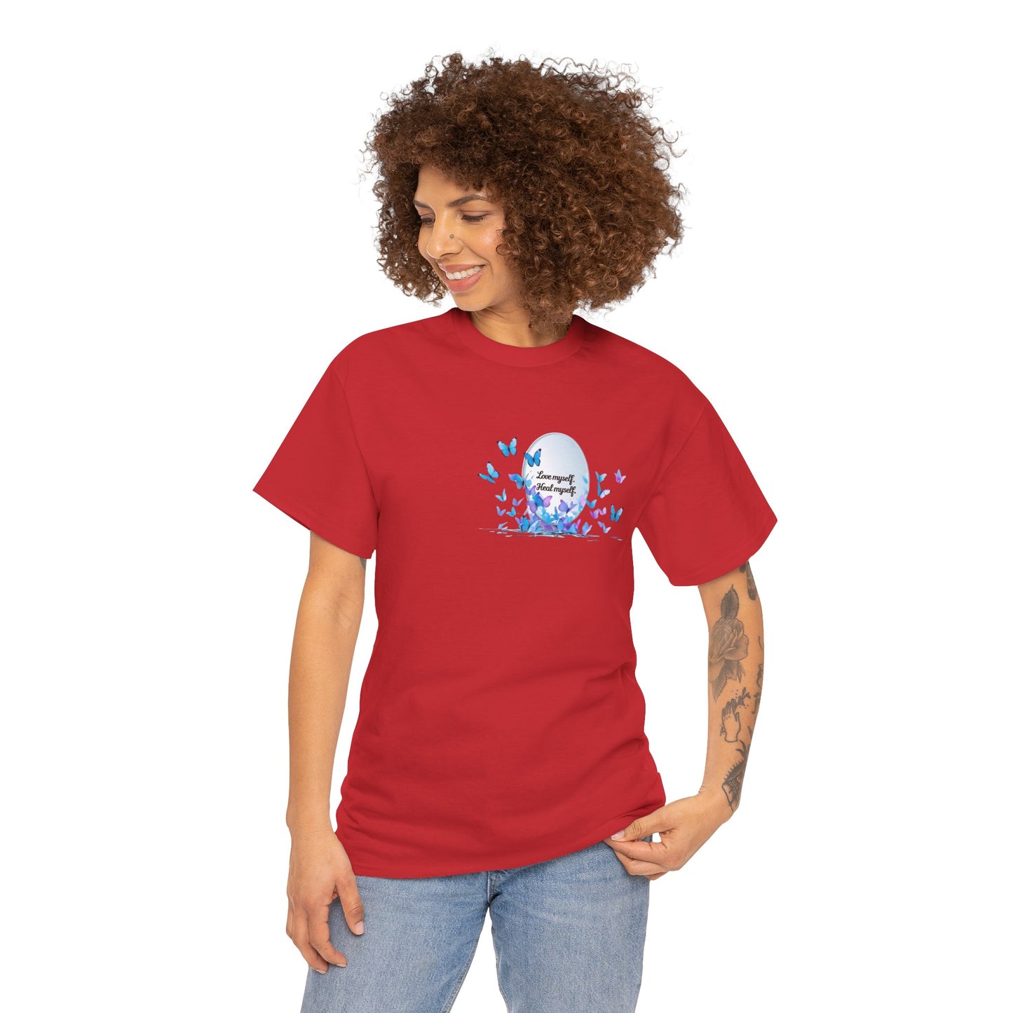 Butterfly Moon T-Shirt — "Strength Through Change" Inspirational Tee