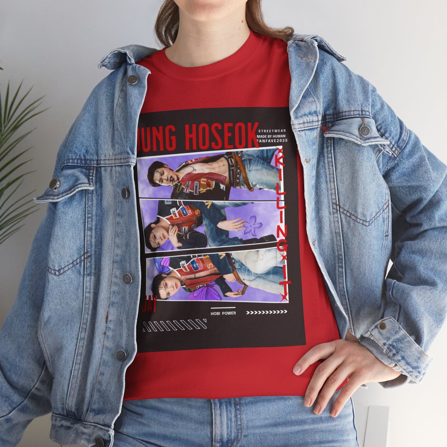 Jung Hoseok Photo Collage Tee — Retro K-Pop Fan Shirt