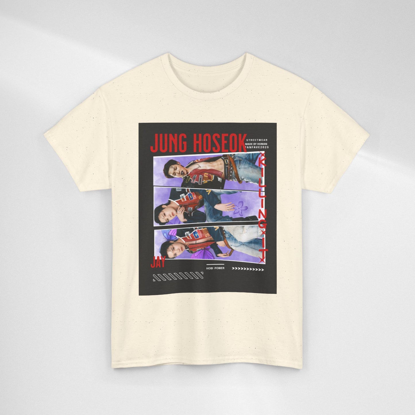 Jung Hoseok Photo Collage Tee — Retro K-Pop Fan Shirt