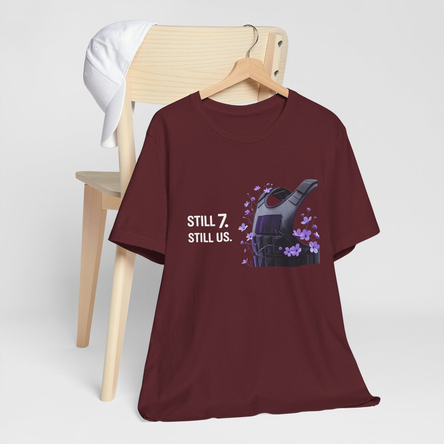 Bulletproof Vest Floral Tee — “I Am The Proof” Graphic T‑Shirt