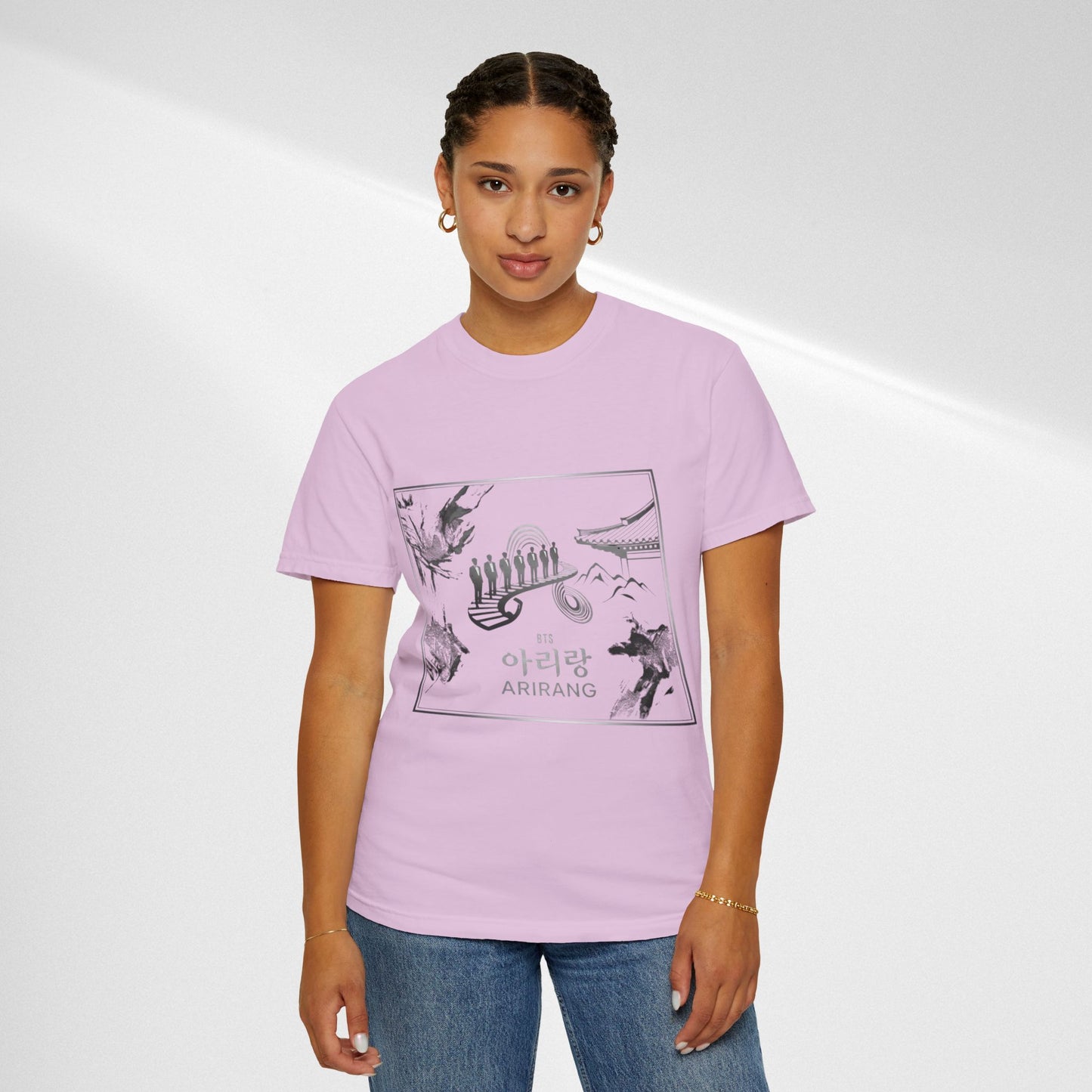 BTS Arirang Graphic T-Shirt — Korean Folklore Illustration Tee