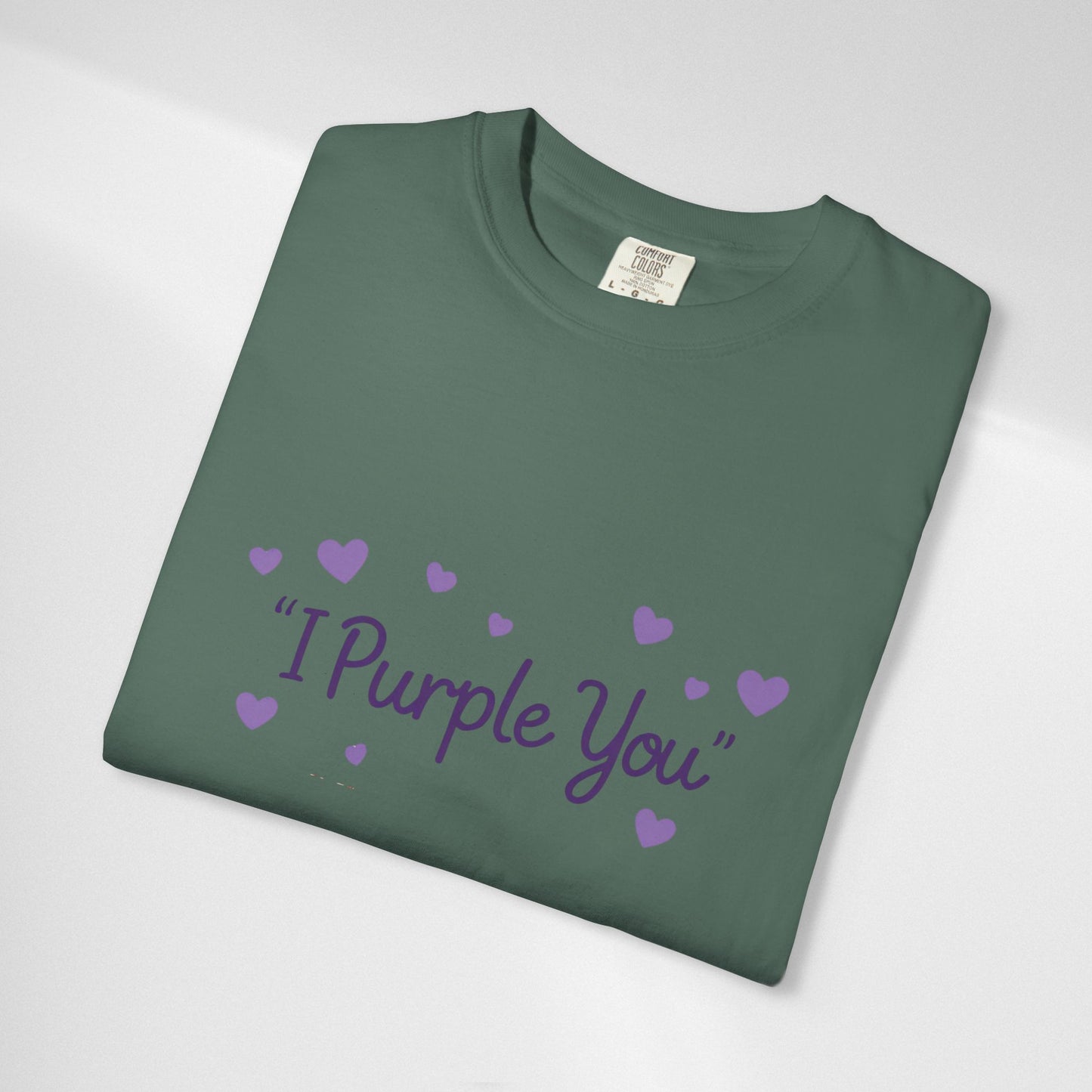 I Purple You T-Shirt — Cute Purple Hearts Valentine Tee