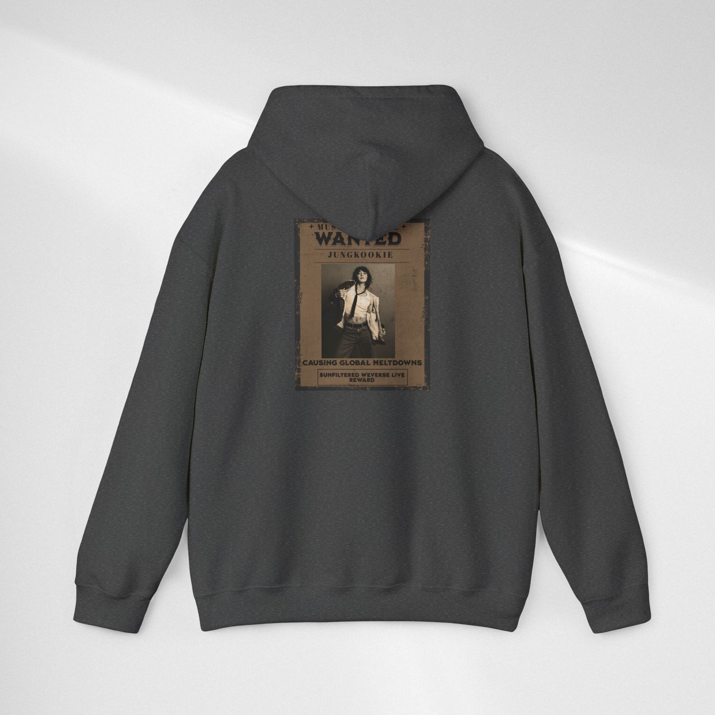 Hoodie — Vintage JK 'WANTED' Poster Graphic Pullover