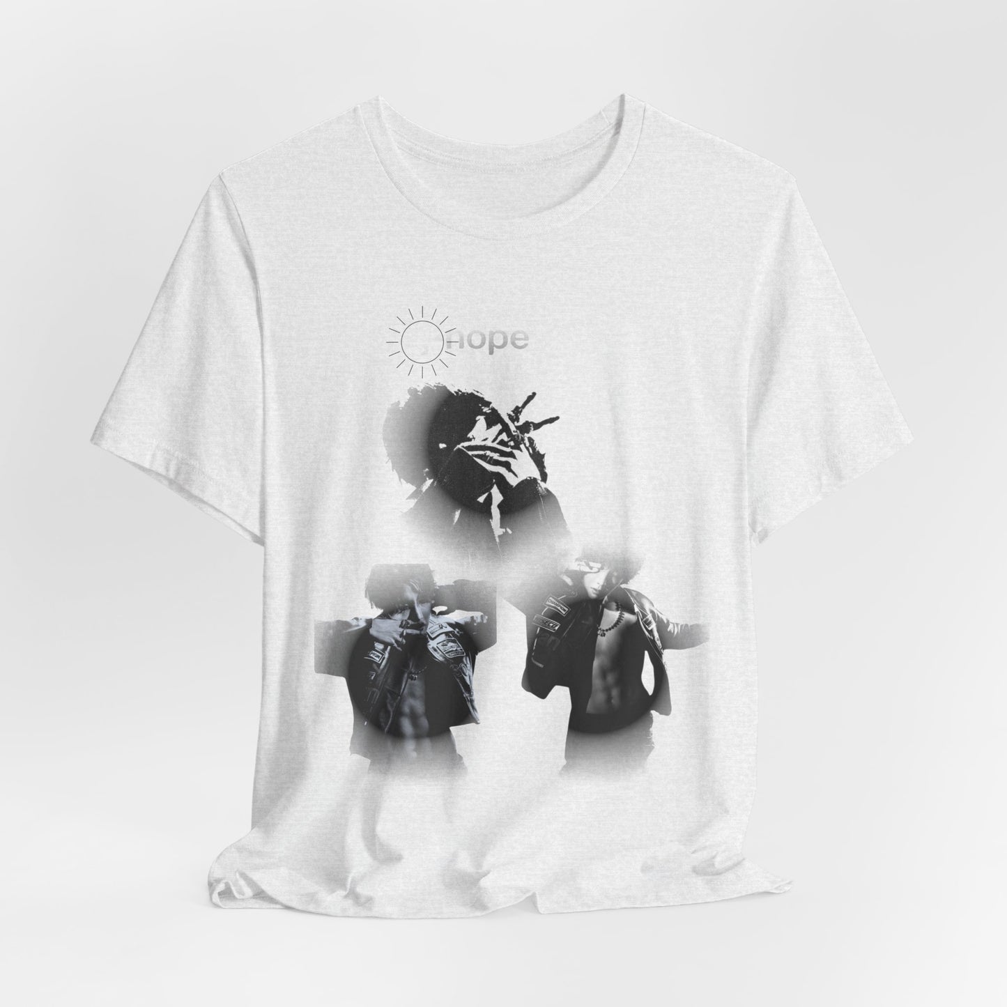 J hope Graphic Tee — Moody Monochrome Portraits