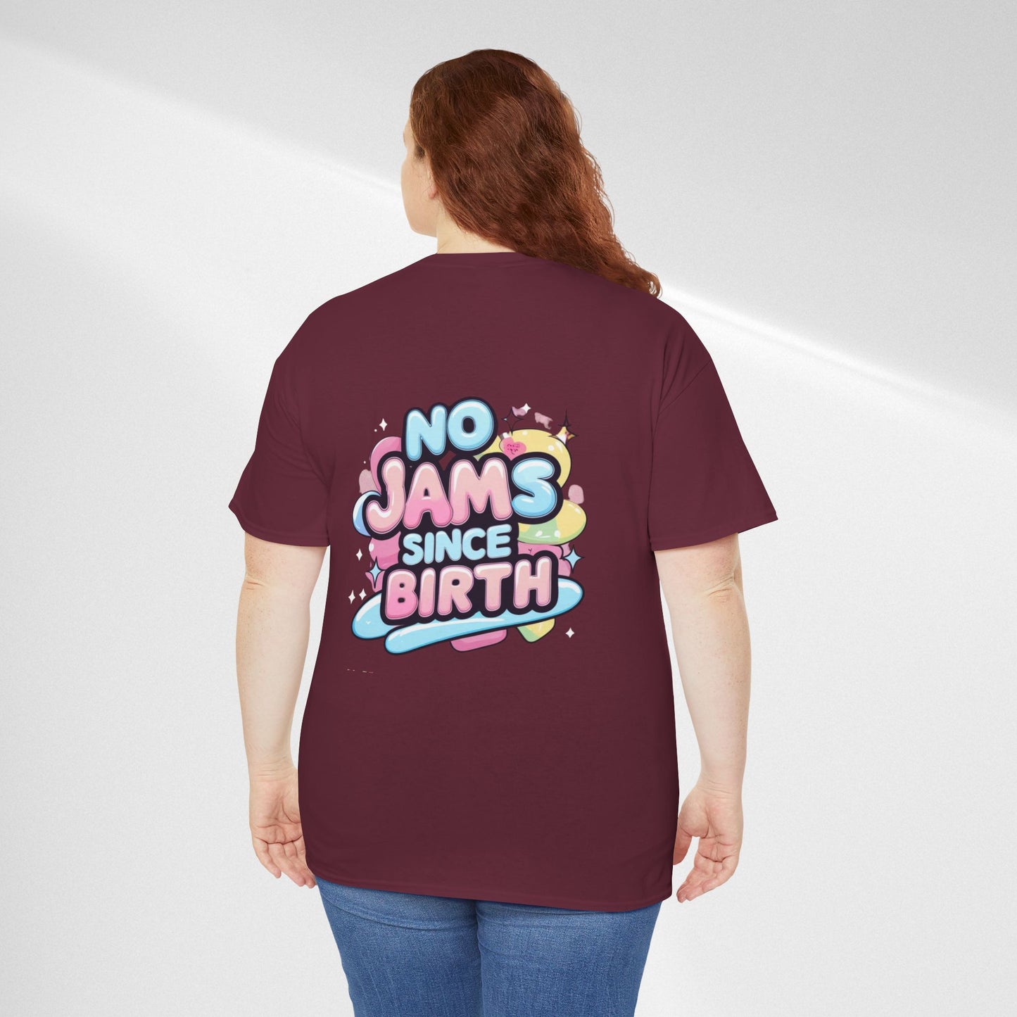 No Jams Since Birth T-Shirt — Cute Pastel Graphic Tee