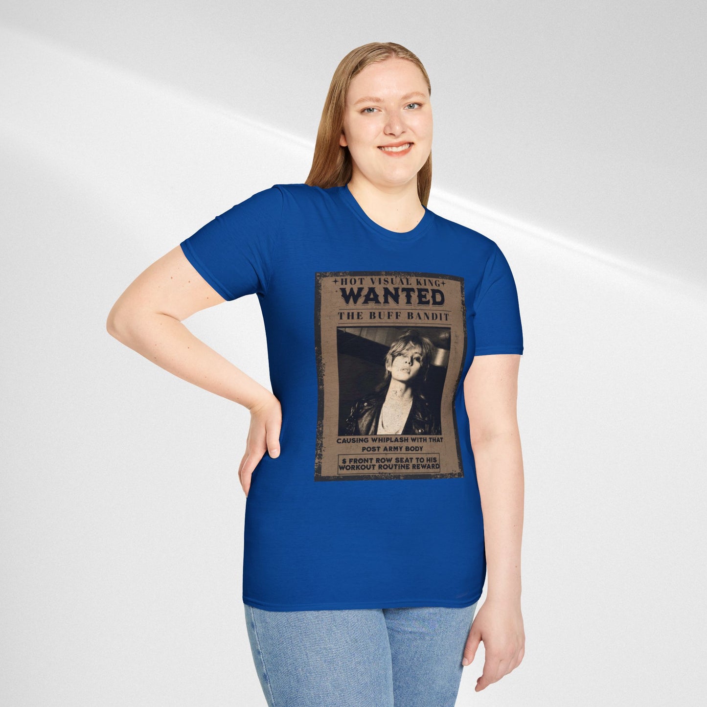 Wanted V Poster Graphic T-Shirt — "The Ruff Bandit" Vintage Western Mugshot Tee