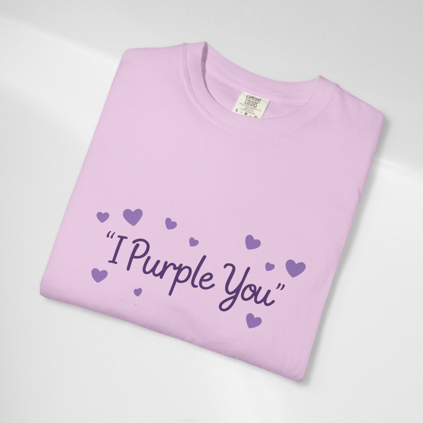 I Purple You T-Shirt — Cute Purple Hearts Valentine Tee