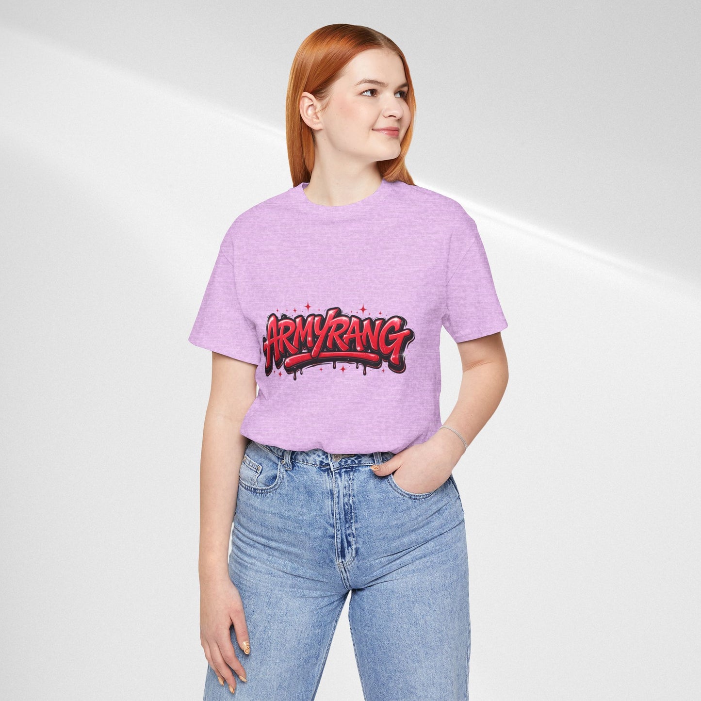 BTS T-Shirt — 'ARMYRANG' Red Graffiti Logo Tee