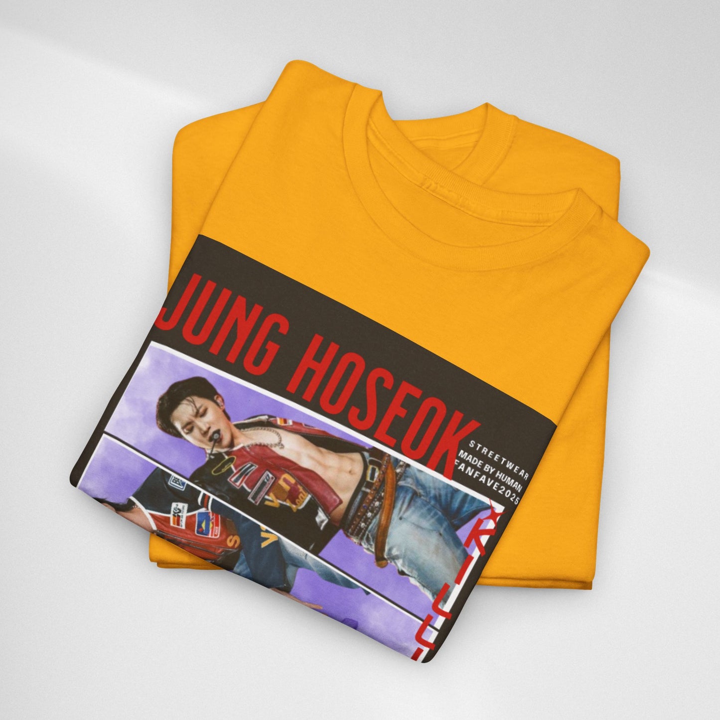 Jung Hoseok Photo Collage Tee — Retro K-Pop Fan Shirt