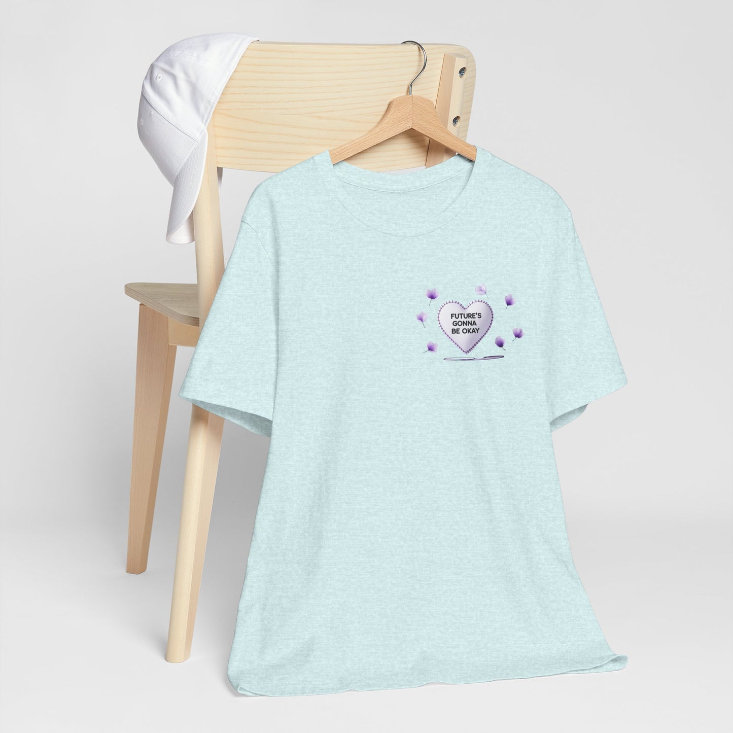 Future's Gonna Be Okay T-Shirt — Purple Heart Positive Graphic Tee