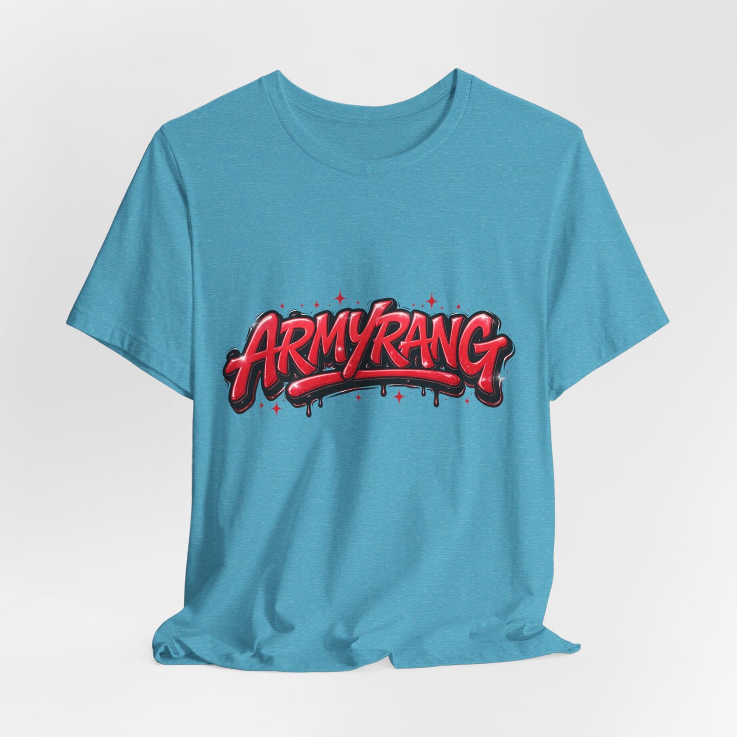 BTS T-Shirt — 'ARMYRANG' Red Graffiti Logo Tee
