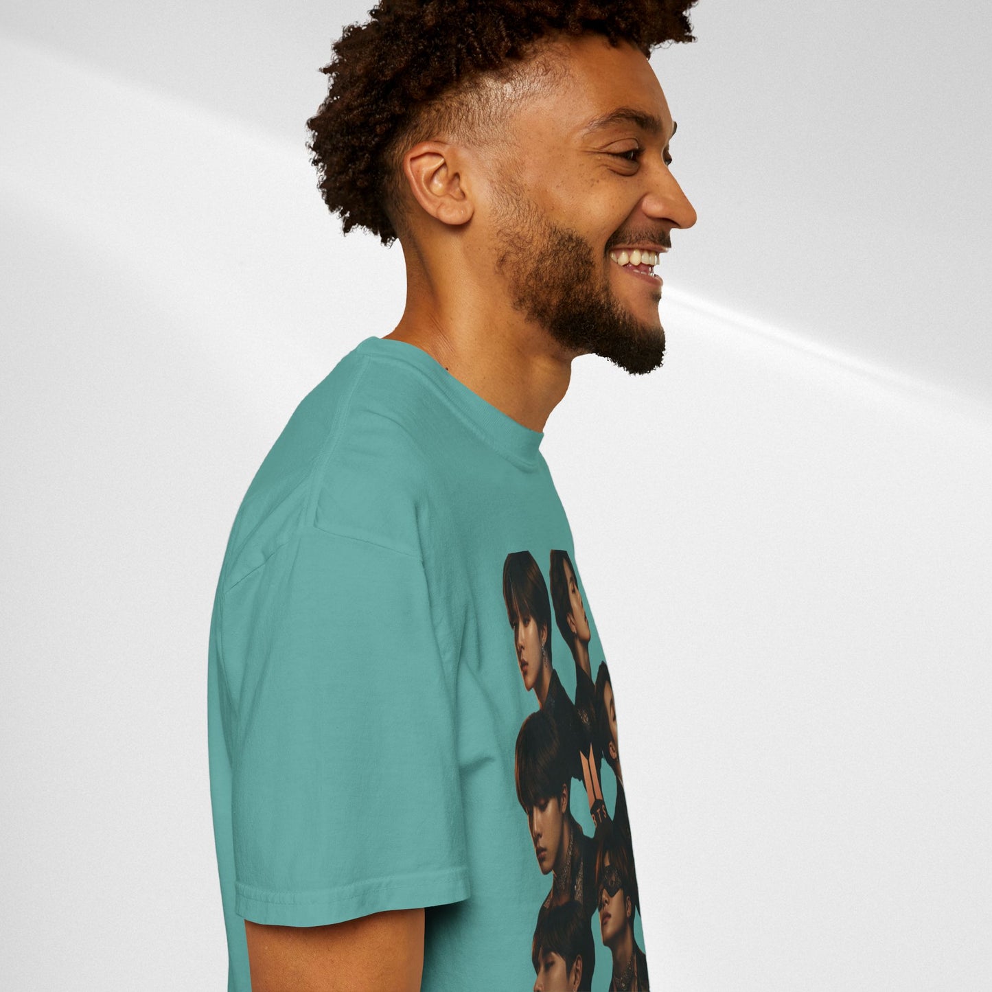 BTS Portrait Collage T-Shirt — Dark Mood Graphic Tee