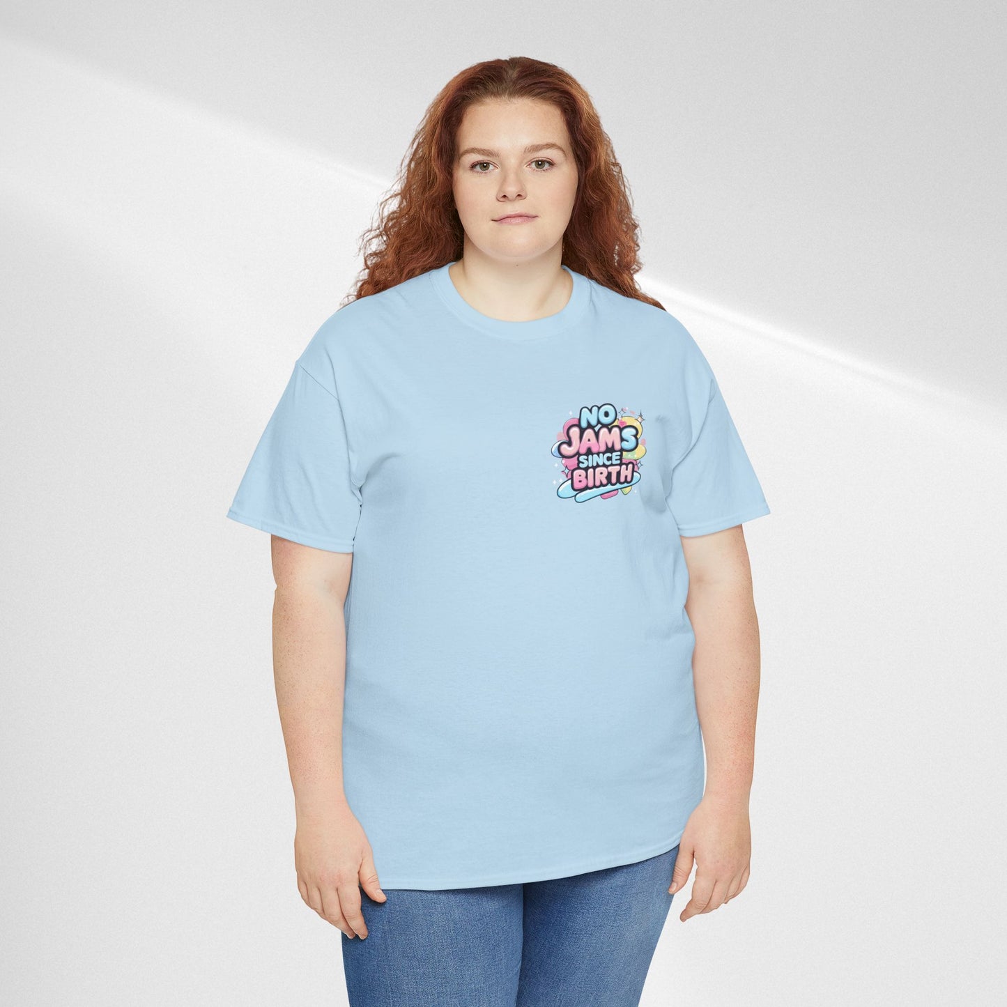 No Jams Since Birth T-Shirt — Cute Pastel Graphic Tee