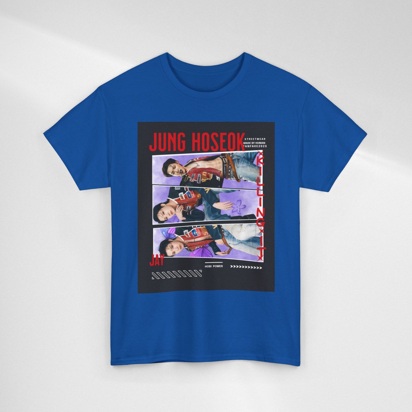 Jung Hoseok Photo Collage Tee — Retro K-Pop Fan Shirt