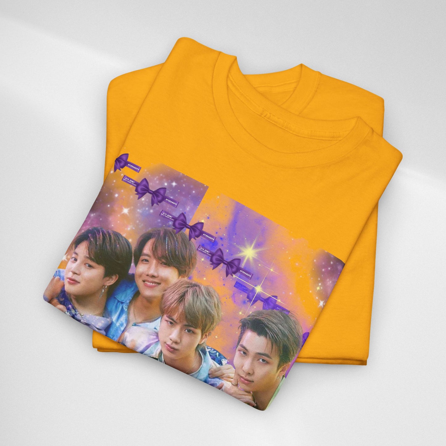 BTS Collage Tee — Purple Dream Photo Graphic T-Shirt
