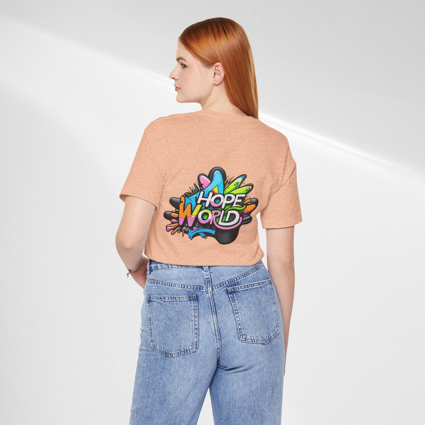 Hope World Graphic Tee — Colorful Graffiti BTS-Inspired Shirt