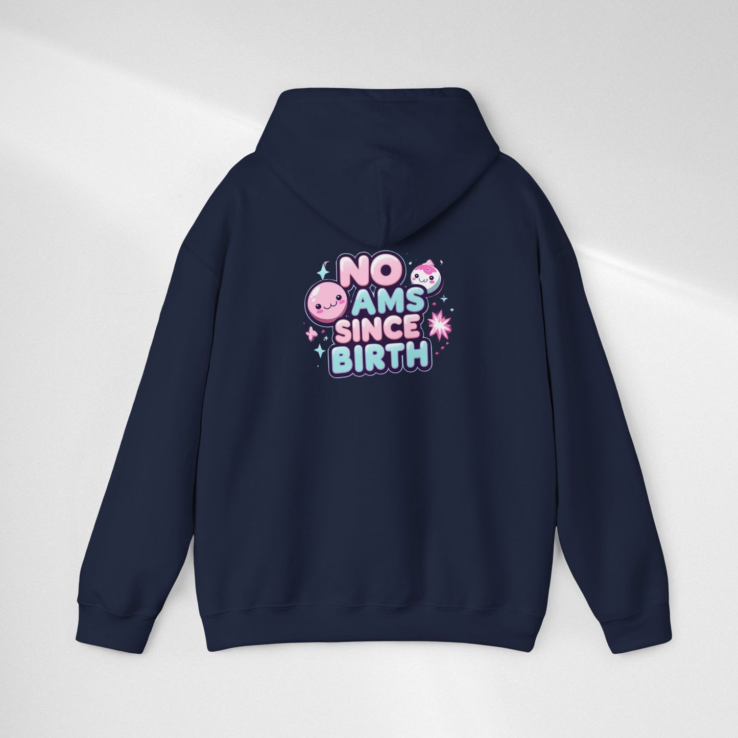 Hoodie — "No Jams Since Birth" Cute Kawaii Graphic Pullover