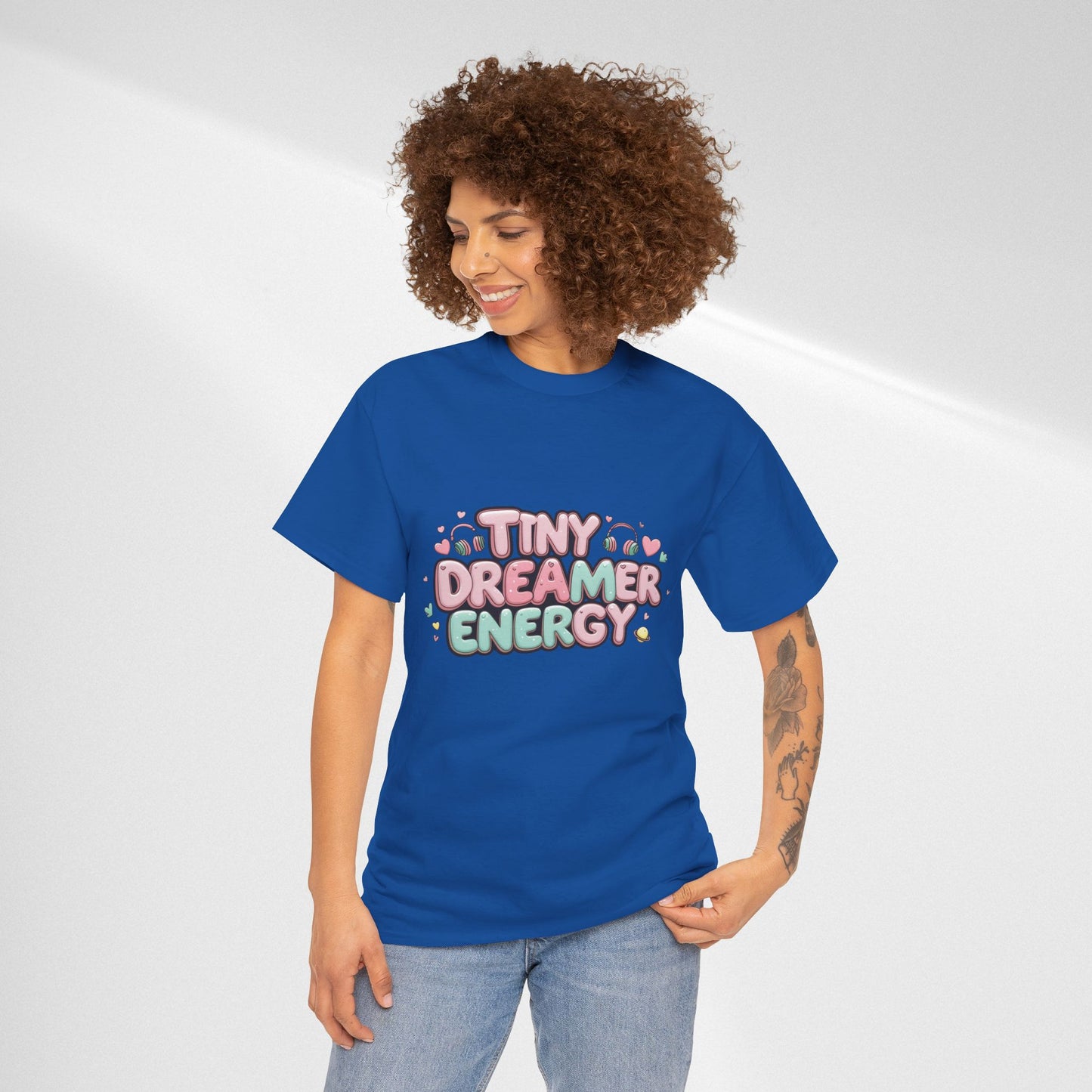 TinyTan Dreamer Energy T-Shirt — Cute Pastel Graphic Tee