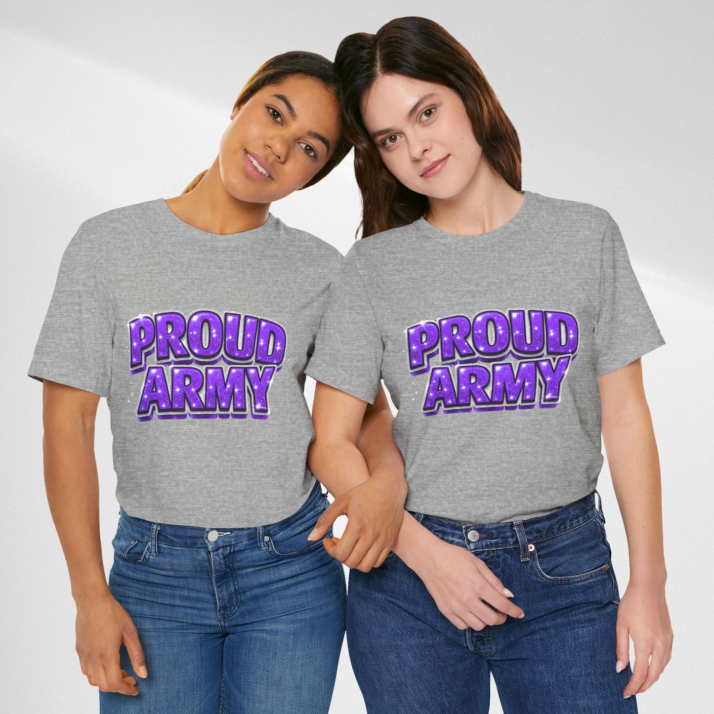 Proud Army T-Shirt — Bold Purple BTS Support Tee