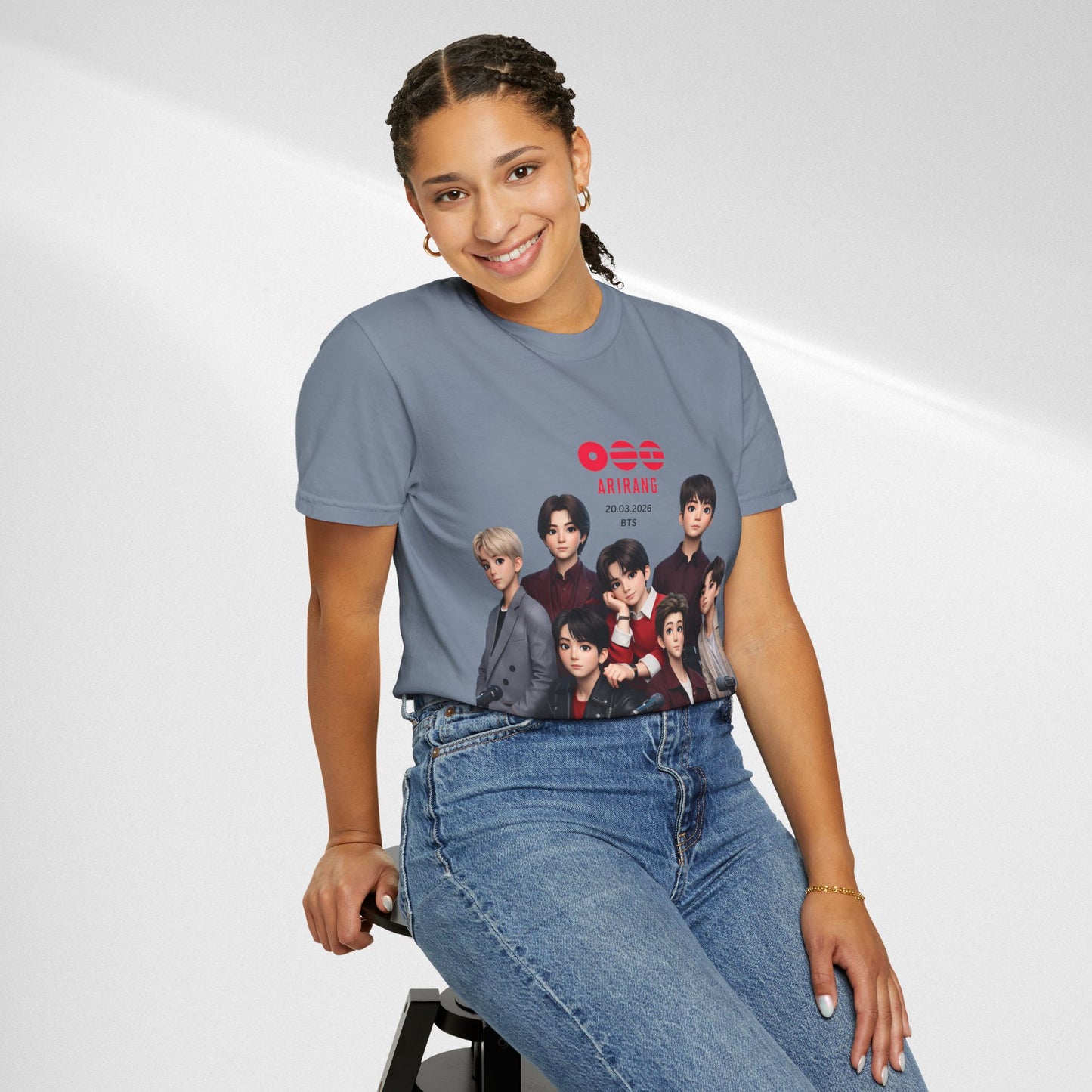 BTS Band Photo T-Shirt — Group Portrait Graphic Tee
