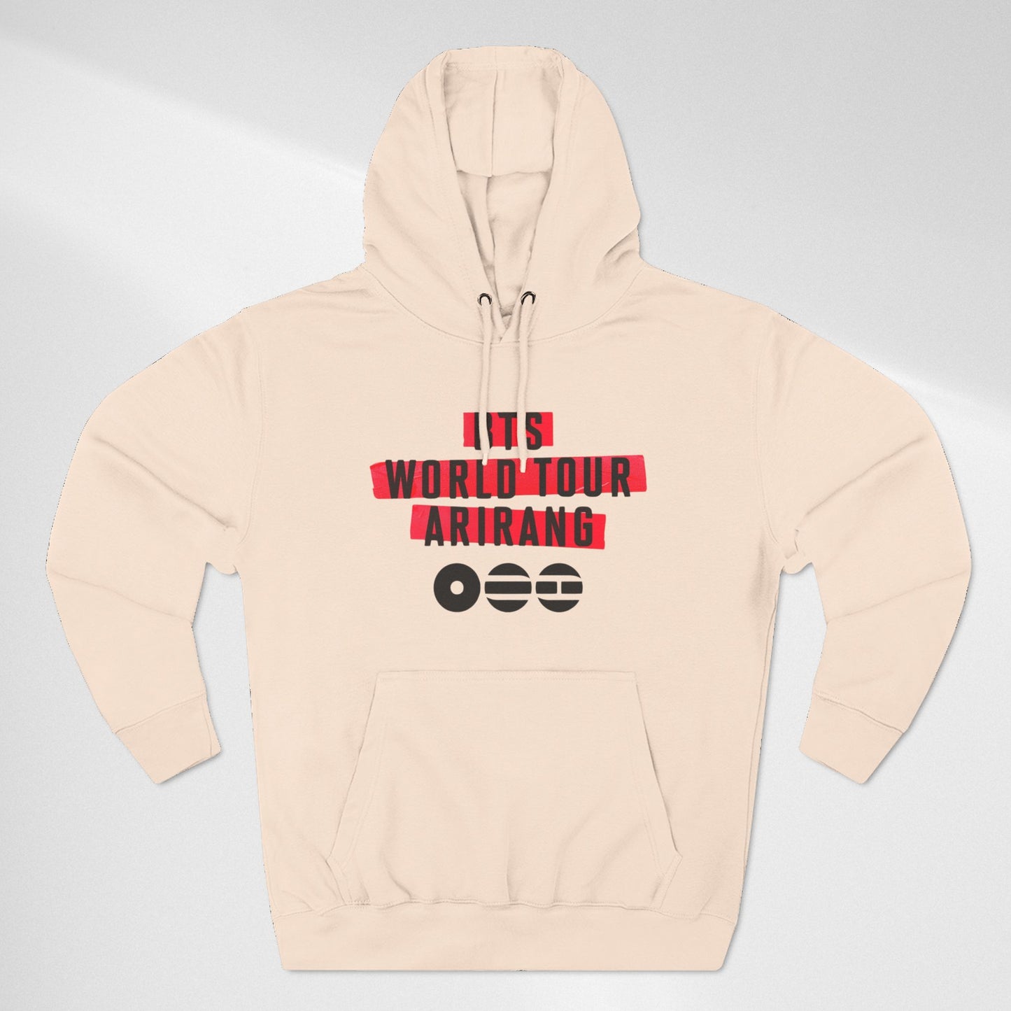 BTS World Tour Hoodie — 'Arirang' Fleece Pullover with Tour Dates