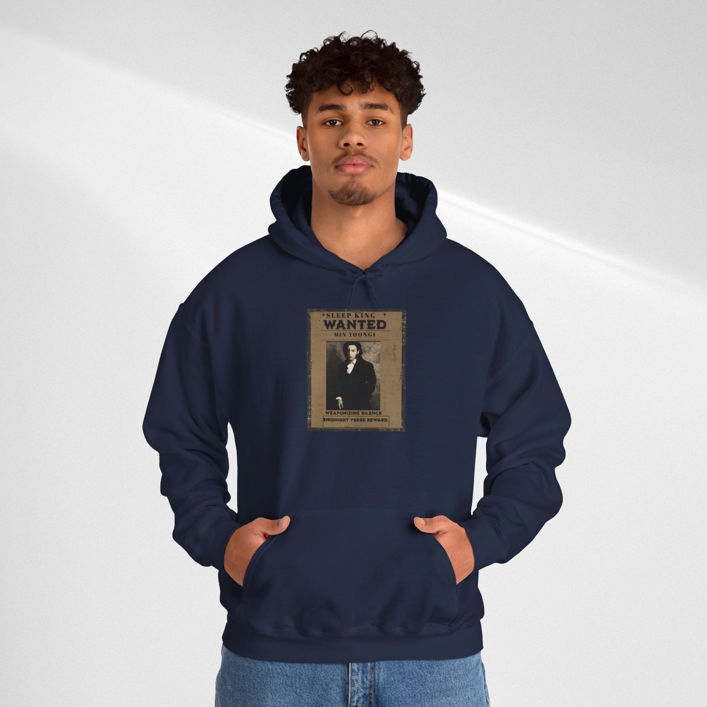Suga Wanted Poster Hoodie — Vintage 'Wanted' Photo Sweatshirt