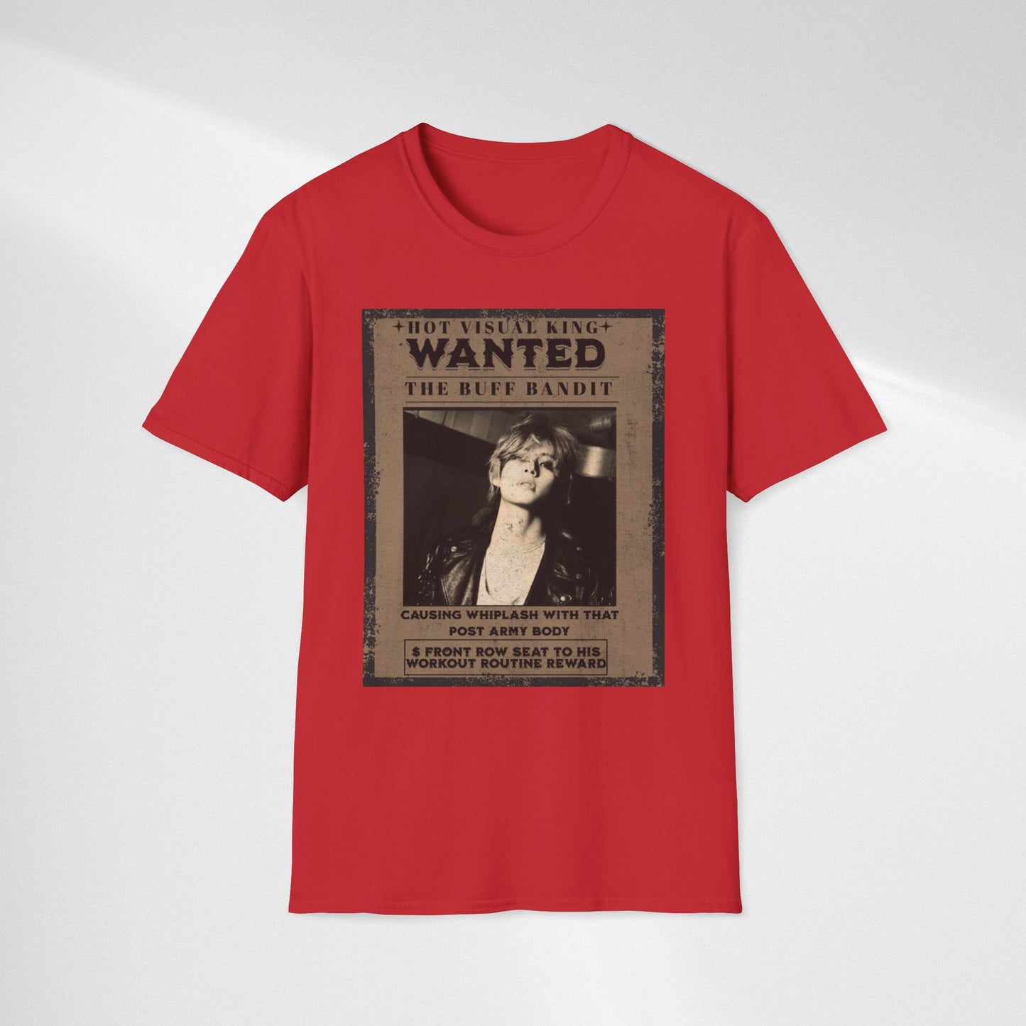 Wanted V Poster Graphic T-Shirt — "The Ruff Bandit" Vintage Western Mugshot Tee
