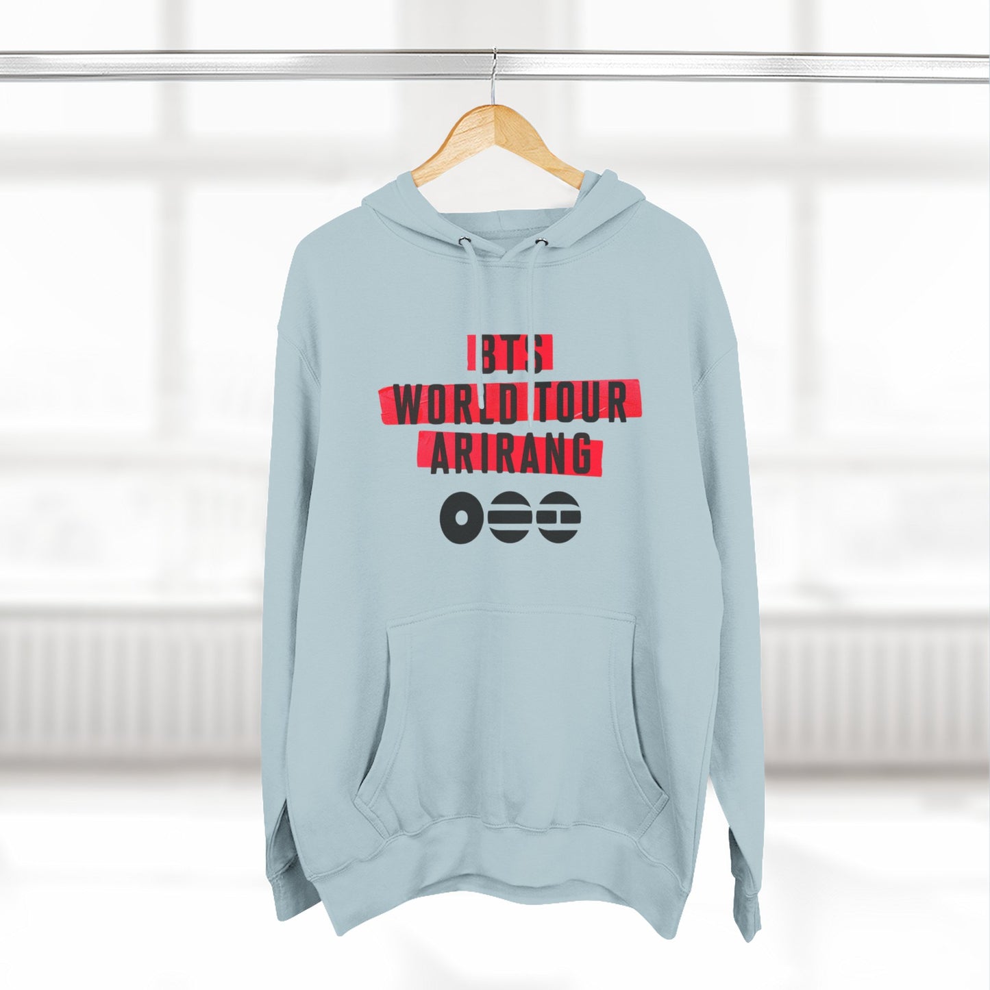 BTS World Tour Hoodie — 'Arirang' Fleece Pullover with Tour Dates