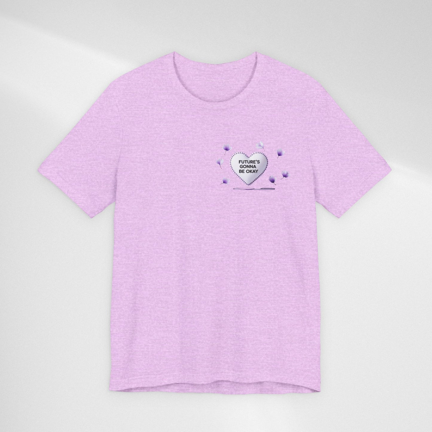 Future's Gonna Be Okay T-Shirt — Purple Heart Positive Graphic Tee
