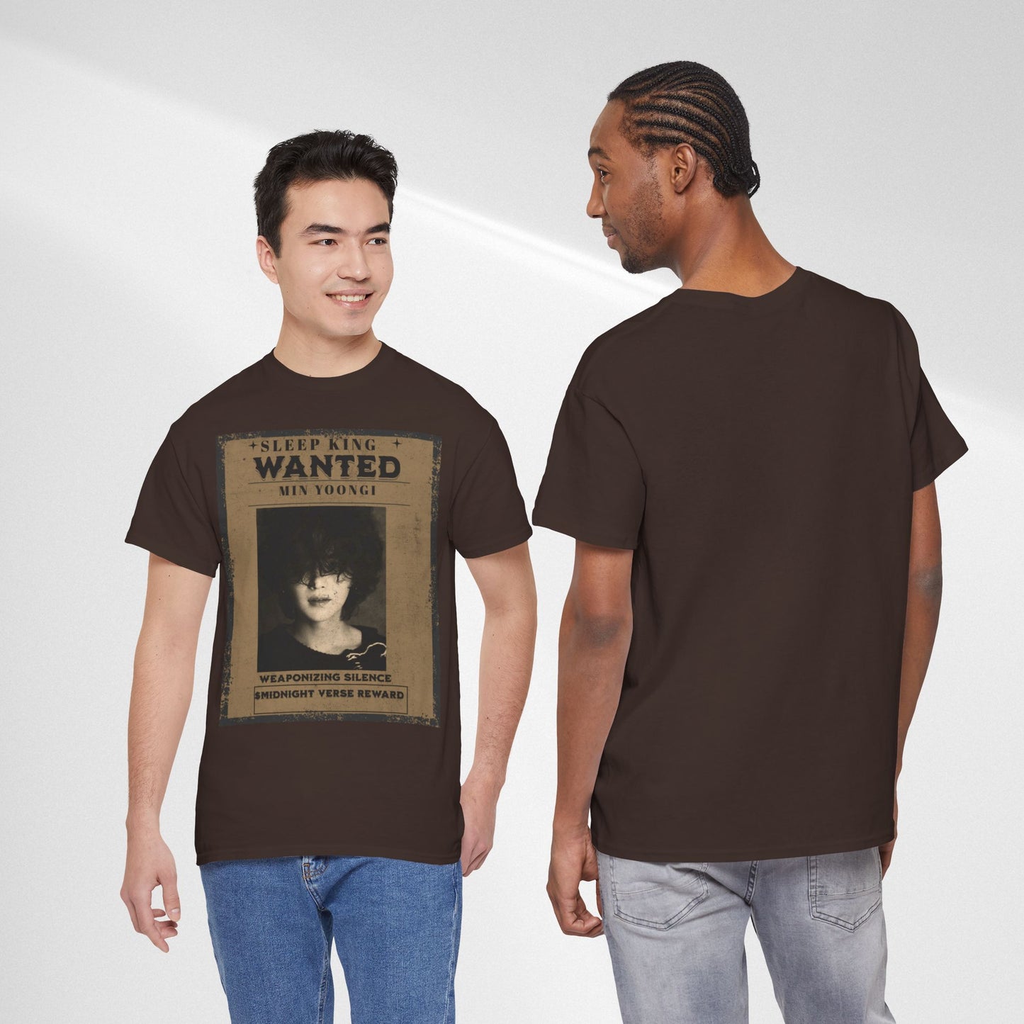 Suga Vintage “Sleeping Wanted” Retro Poster T-Shirt