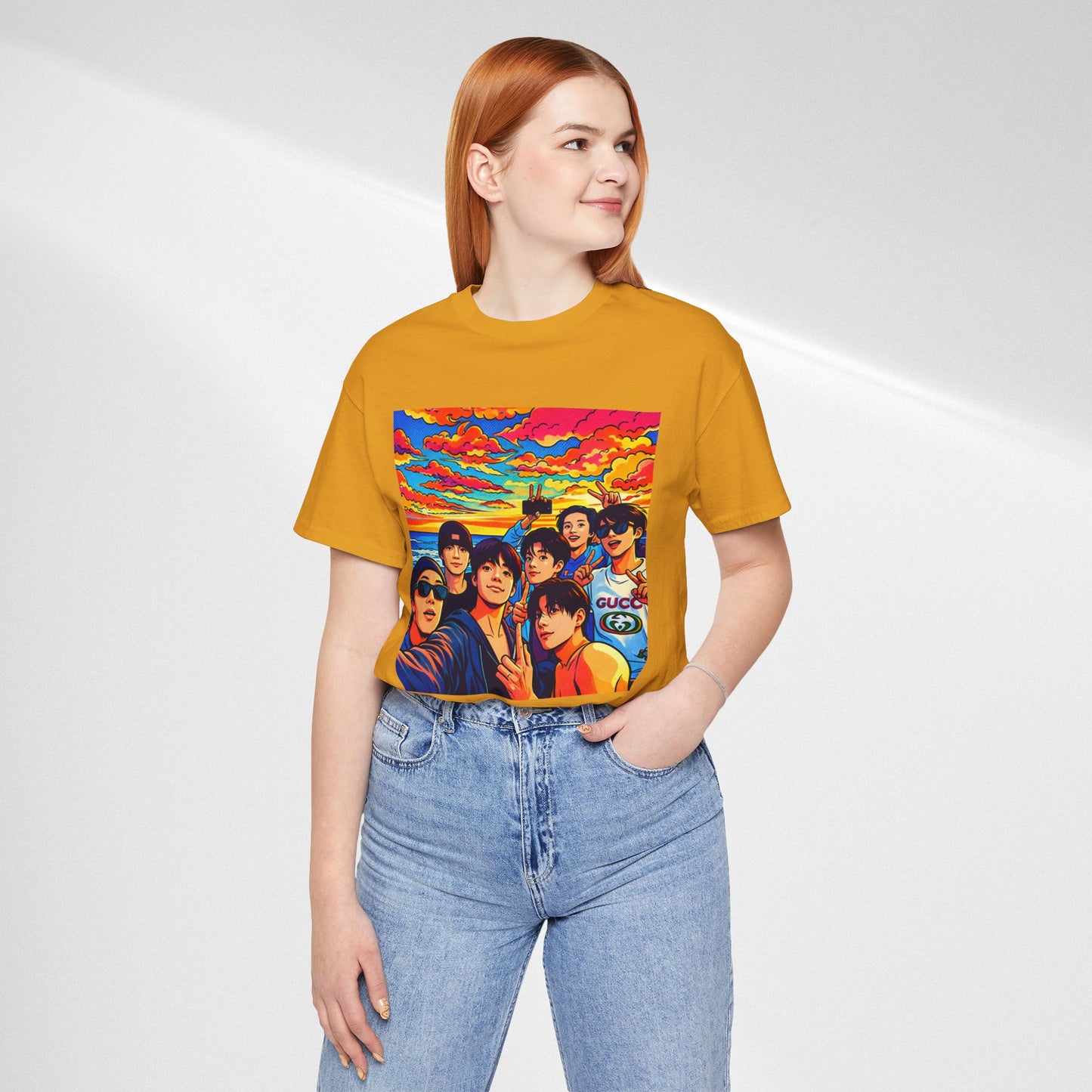 BTS Vibrant Sunset Group Portrait Tee