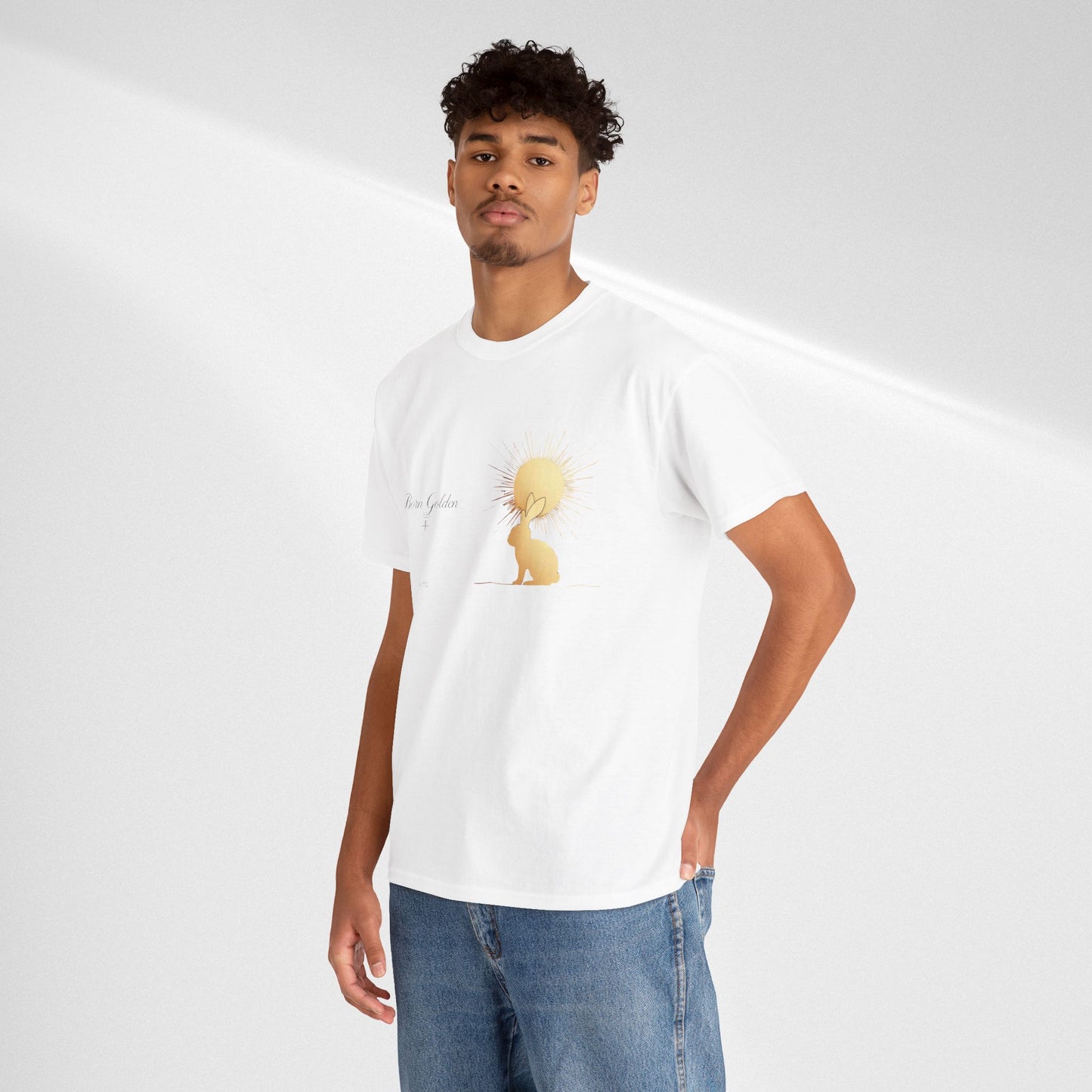JK Golden Child T-Shirt — 'Born Golden' Cute Kids Illustration Tee