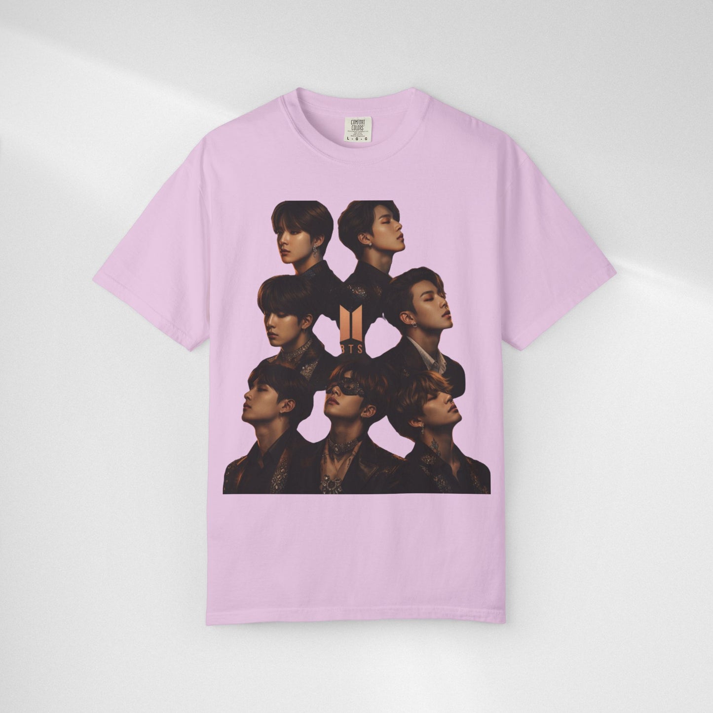 BTS Portrait Collage T-Shirt — Dark Mood Graphic Tee