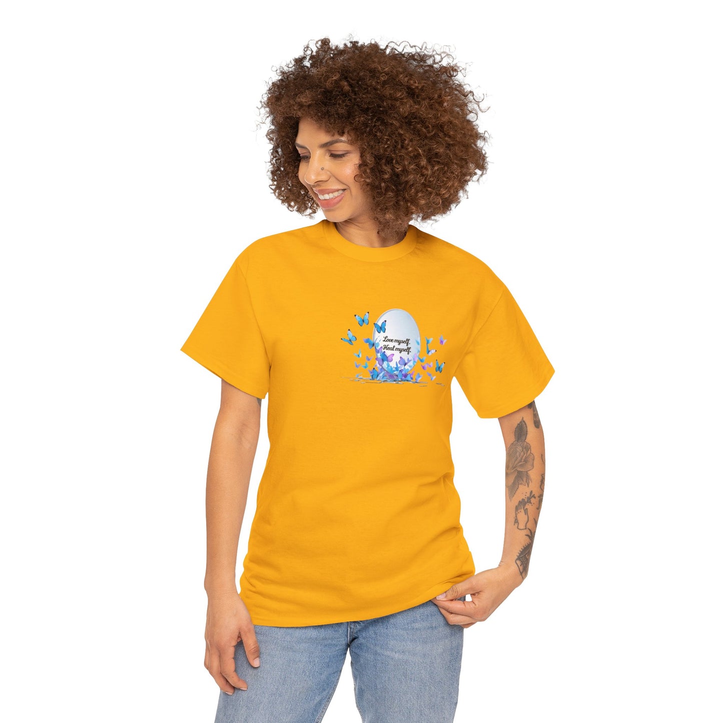 Butterfly Moon T-Shirt — "Strength Through Change" Inspirational Tee
