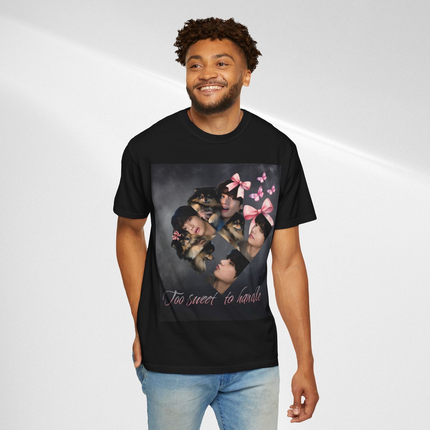 V Too Sweet to Handle T-Shirt — Cute Vintage Photo Collage Tee