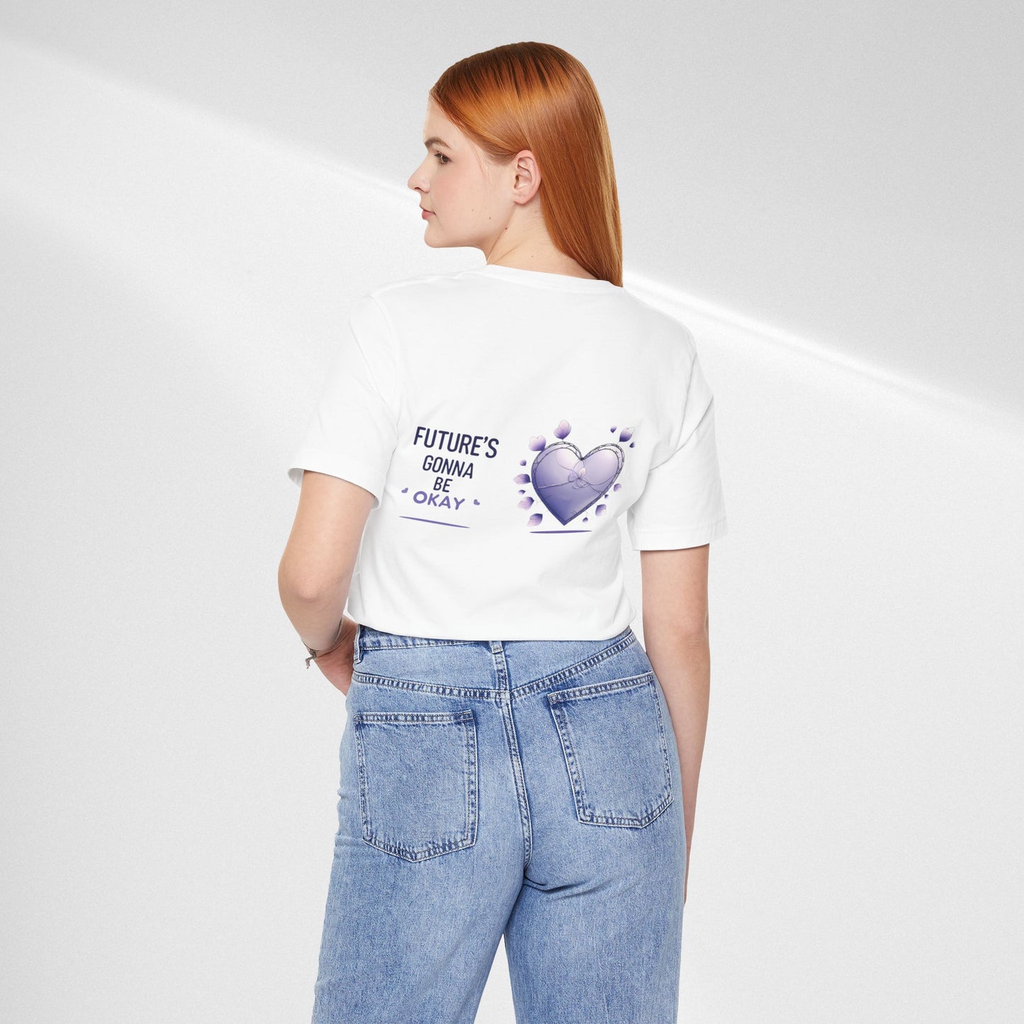 Future's Gonna Be Okay T-Shirt — Purple Heart Positive Graphic Tee