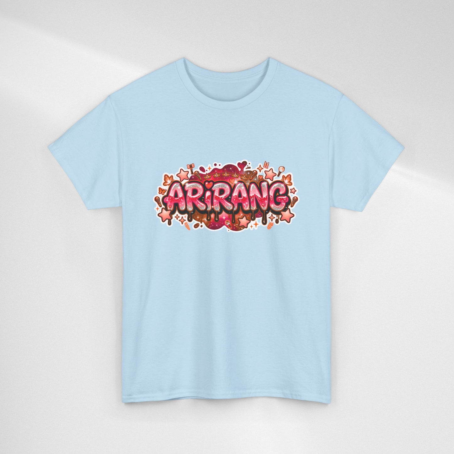 BTS Arirang Floral Graphic Tee - Korean Music Tribute Shirt