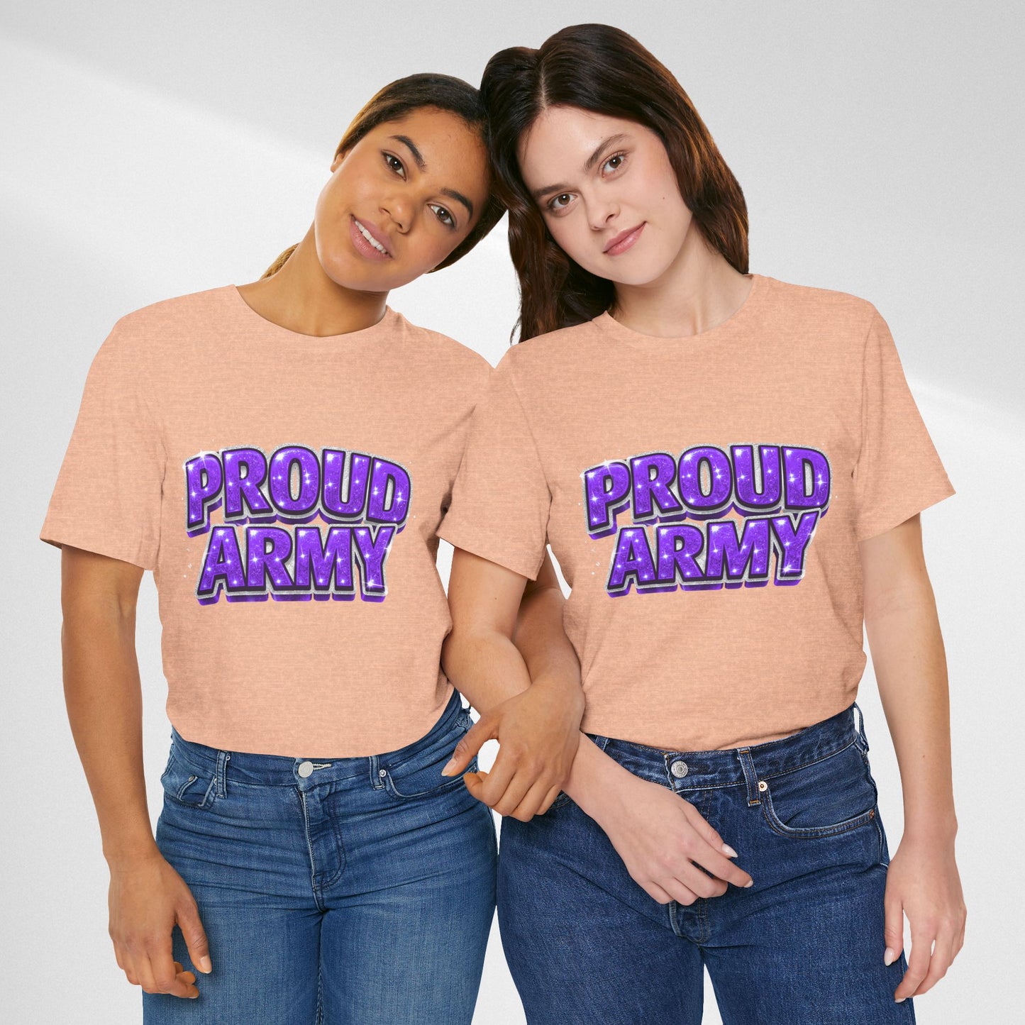 Proud Army T-Shirt — Bold Purple BTS Support Tee