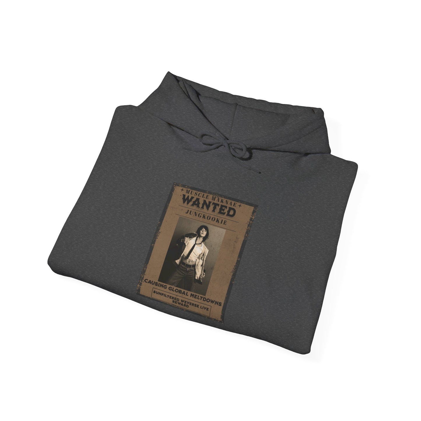 Hoodie — Vintage JK 'WANTED' Poster Graphic Pullover