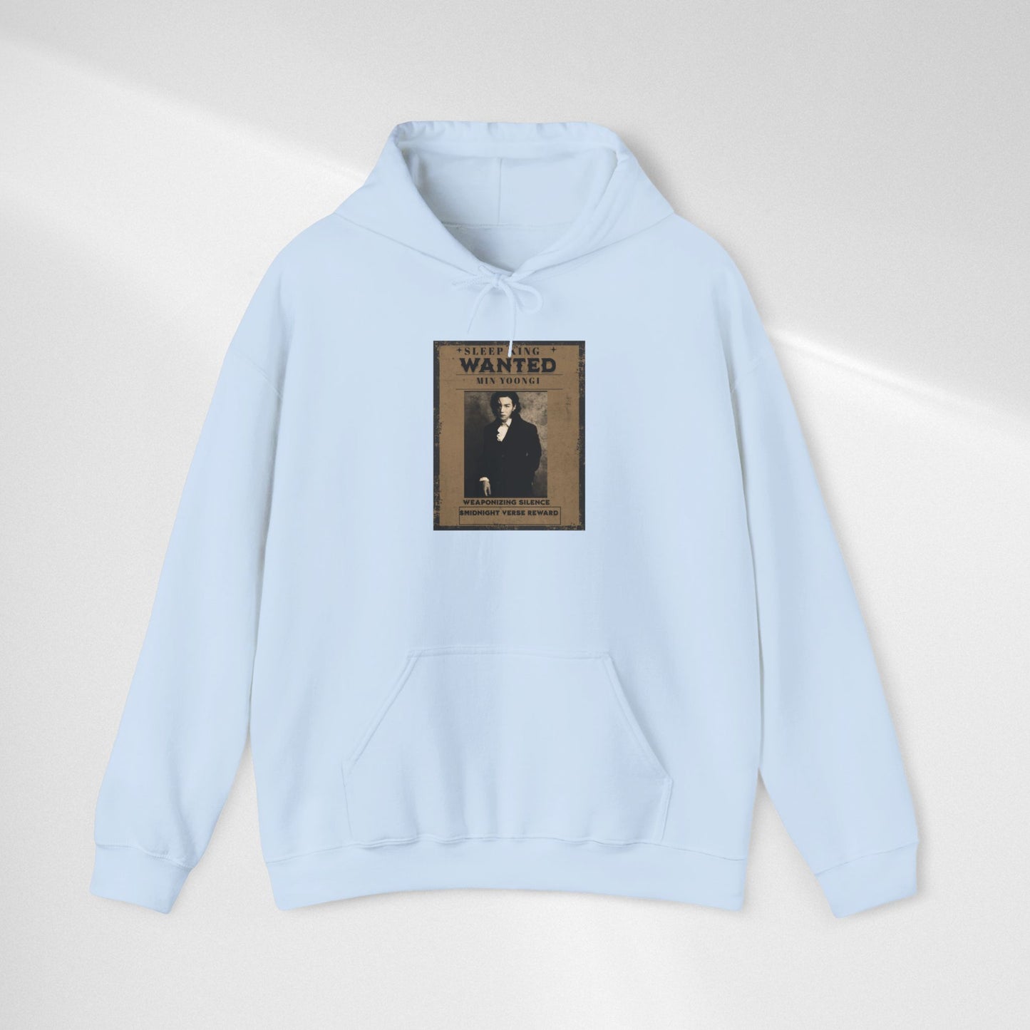 Suga Wanted Poster Hoodie — Vintage 'Wanted' Photo Sweatshirt