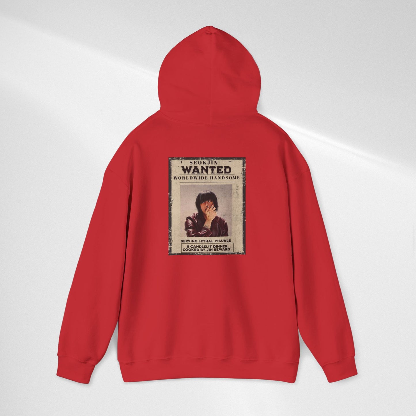 Jin Hoodie — "WANTED" Vintage Photo Poster Graphic Hoodie