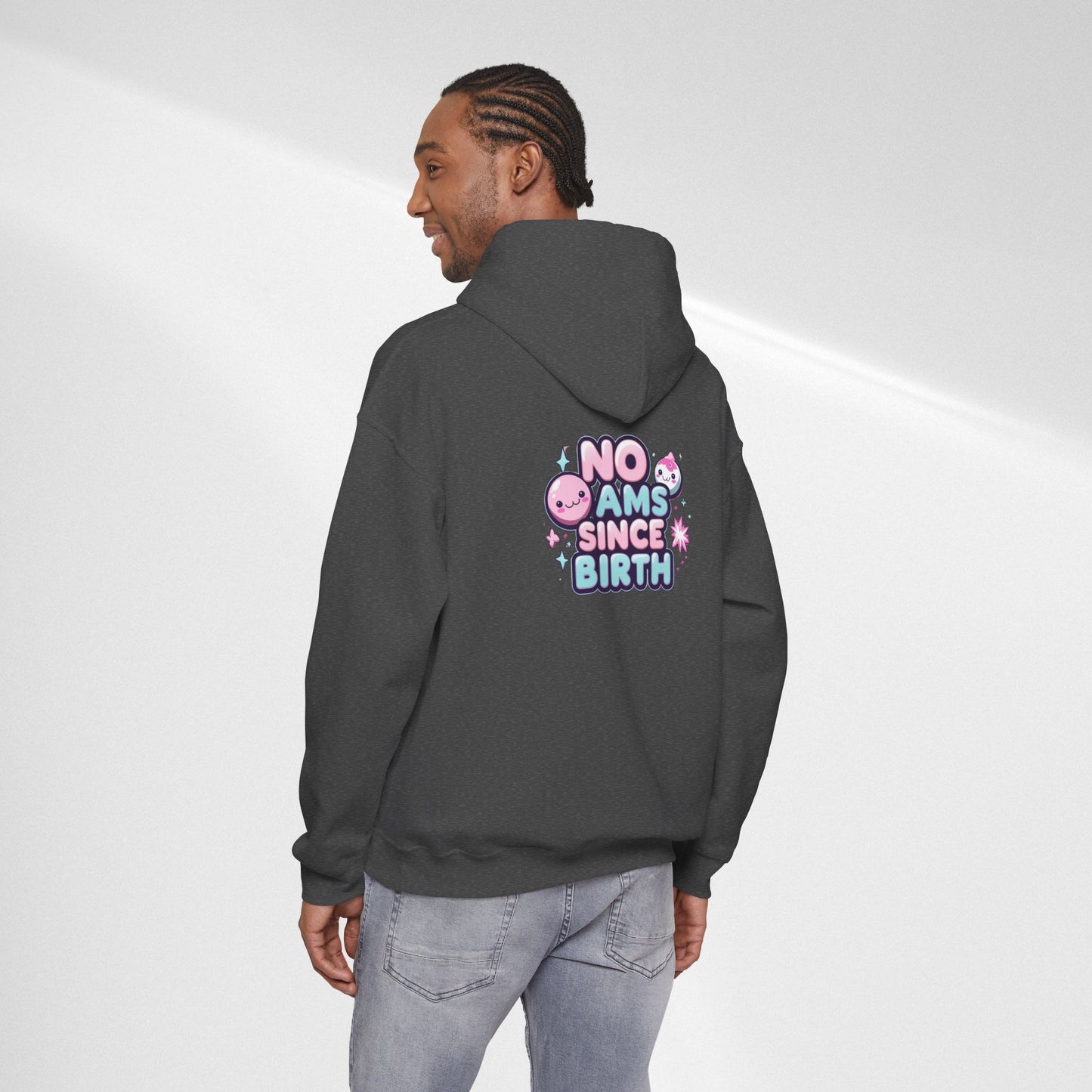 Hoodie — "No Jams Since Birth" Cute Kawaii Graphic Pullover