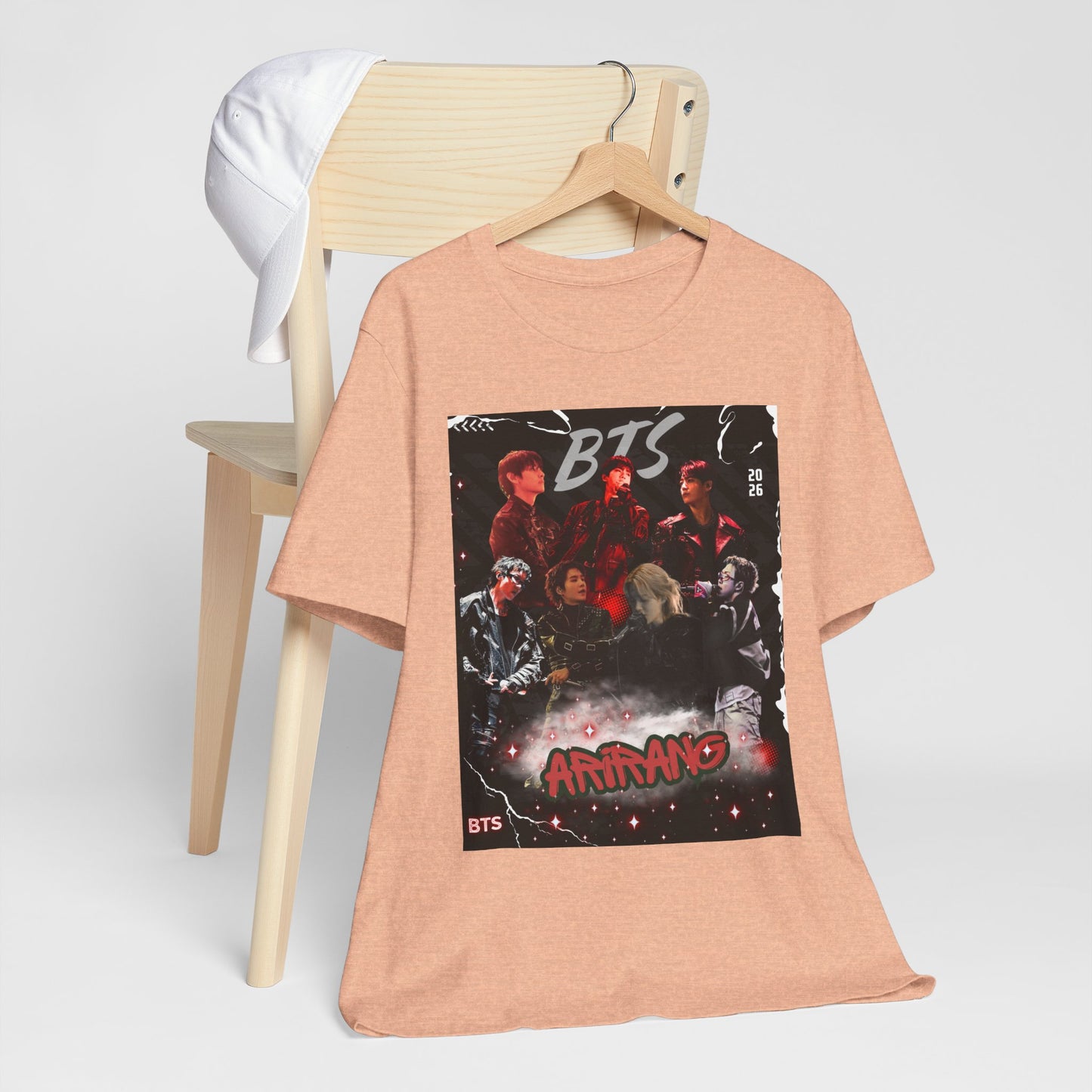 BTS ARIRANG Band Graphic Tee — 'BTS ARMY' Retro Concert Poster Shirt