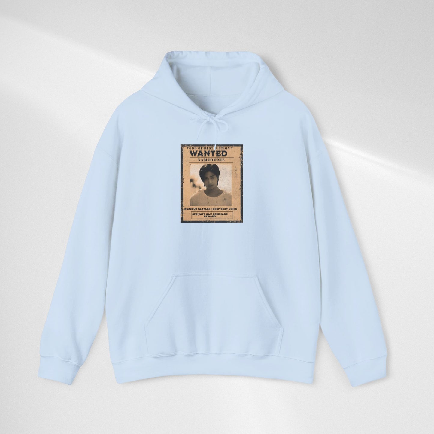 Hoodie - Vintage Namjoon 'WANTED' Poster Graphic Pullover