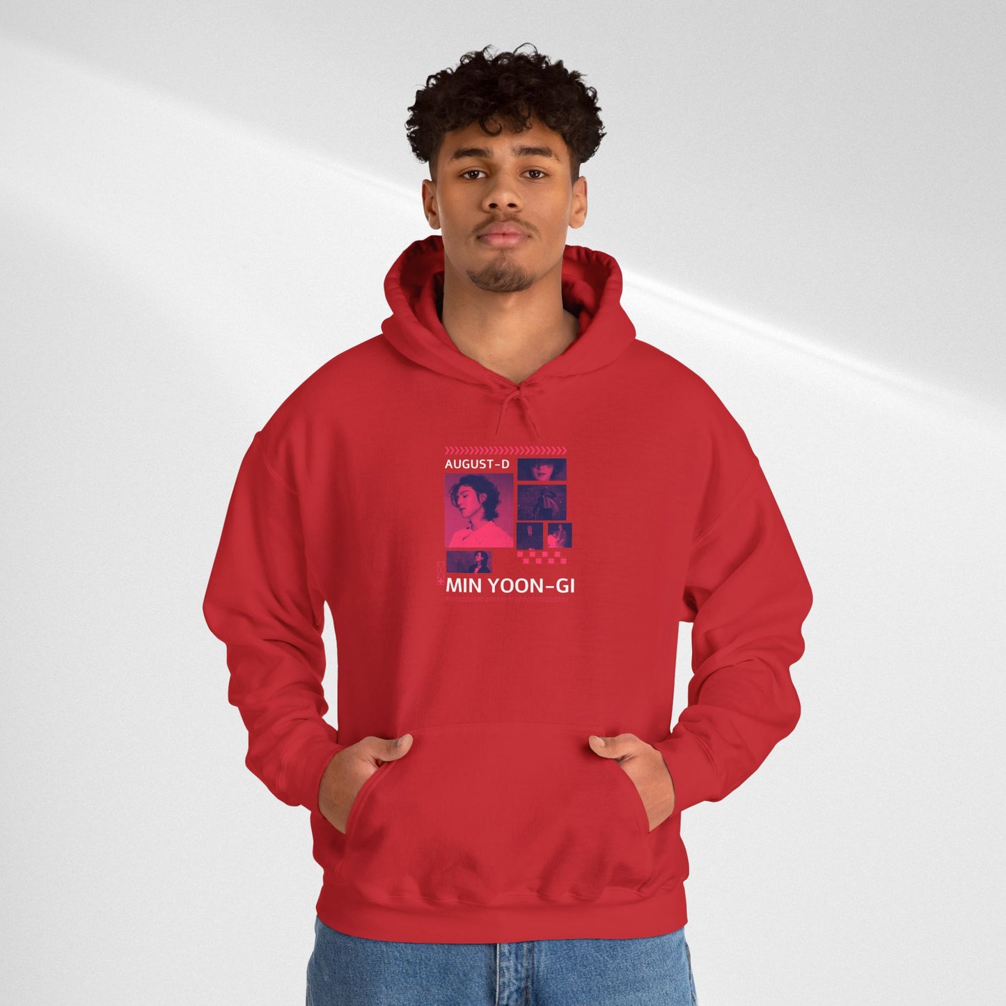 Min Yoon-gi Photo Grid Hoodie — K-Pop Retro Tour Aesthetic