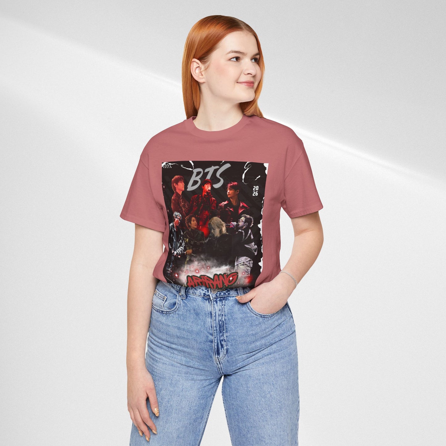 BTS ARIRANG Band Graphic Tee — 'BTS ARMY' Retro Concert Poster Shirt