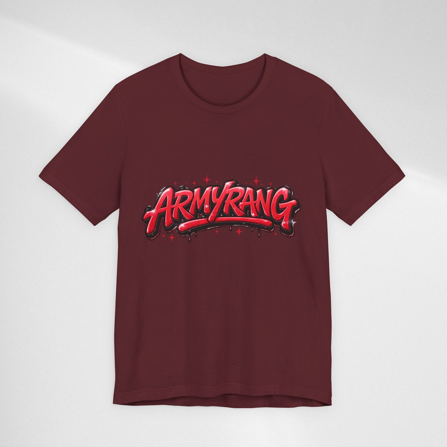 BTS T-Shirt — 'ARMYRANG' Red Graffiti Logo Tee