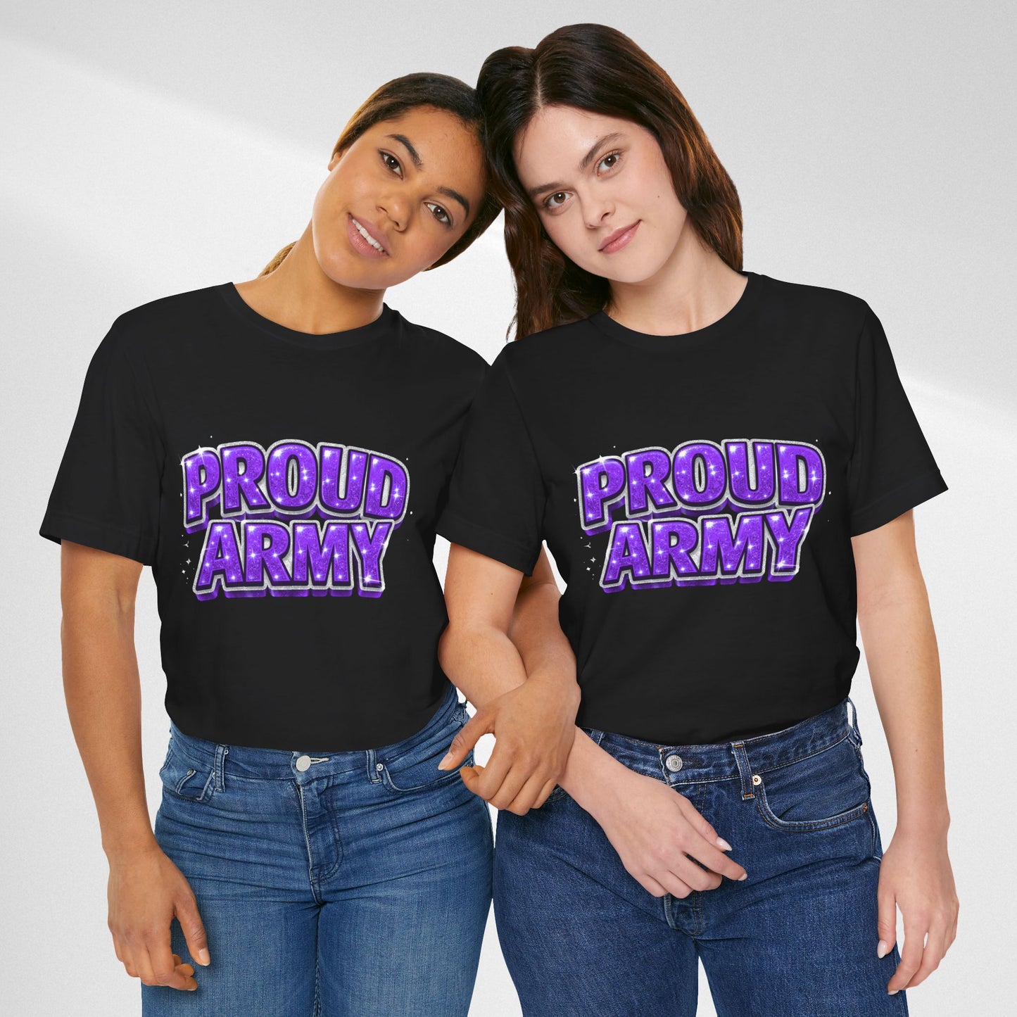 Proud Army T-Shirt — Bold Purple BTS Support Tee