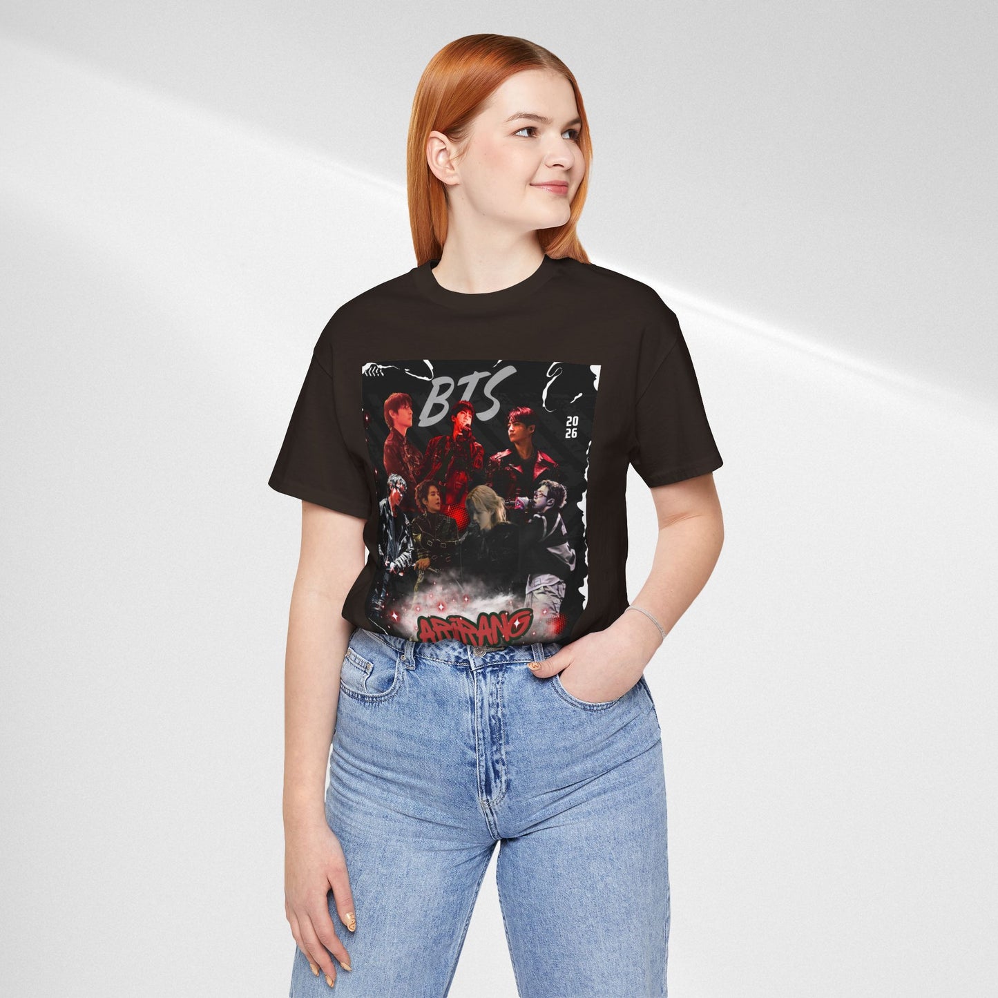 BTS ARIRANG Band Graphic Tee — 'BTS ARMY' Retro Concert Poster Shirt