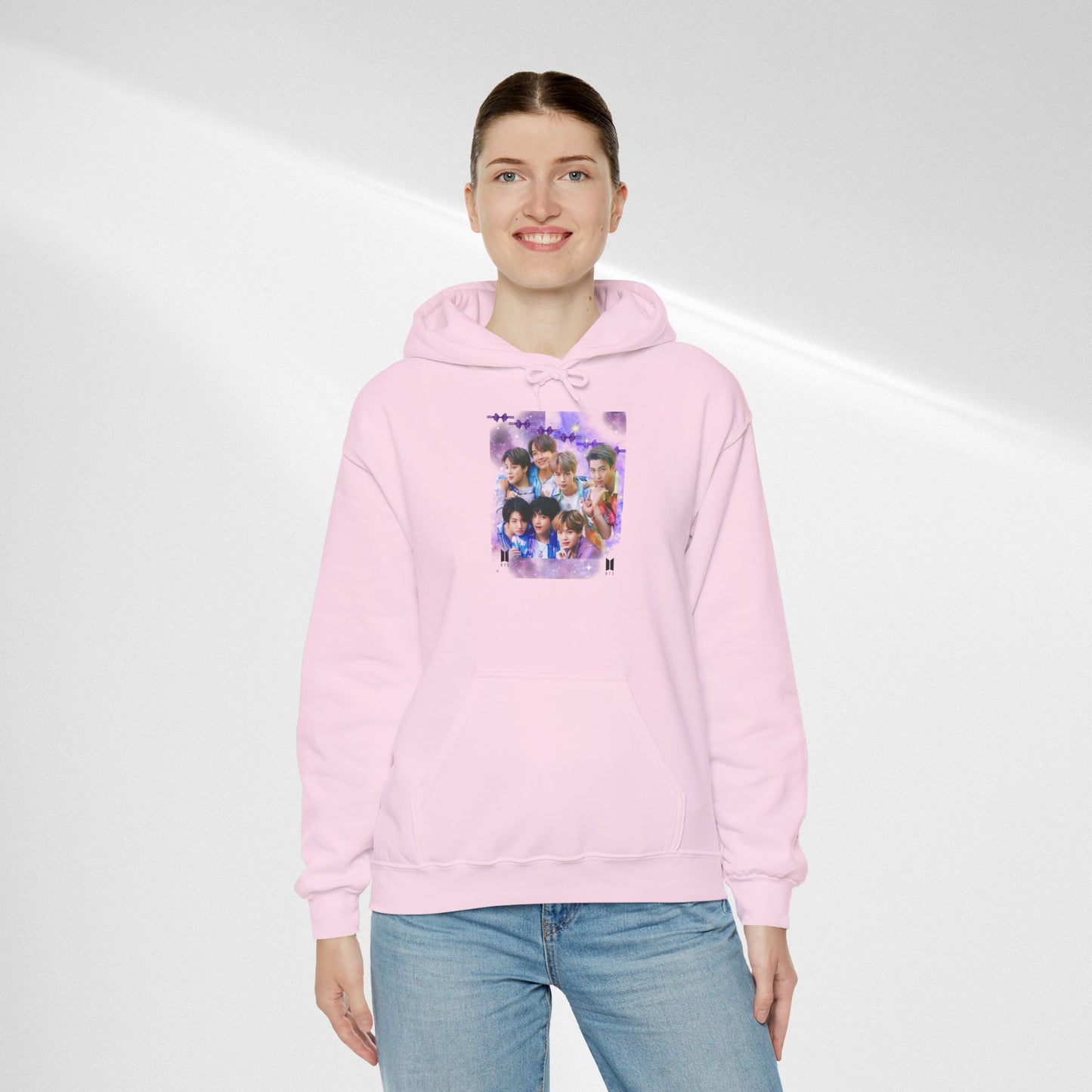 BTS Hoodie — Purple Collage Photo Graphic Hoodie